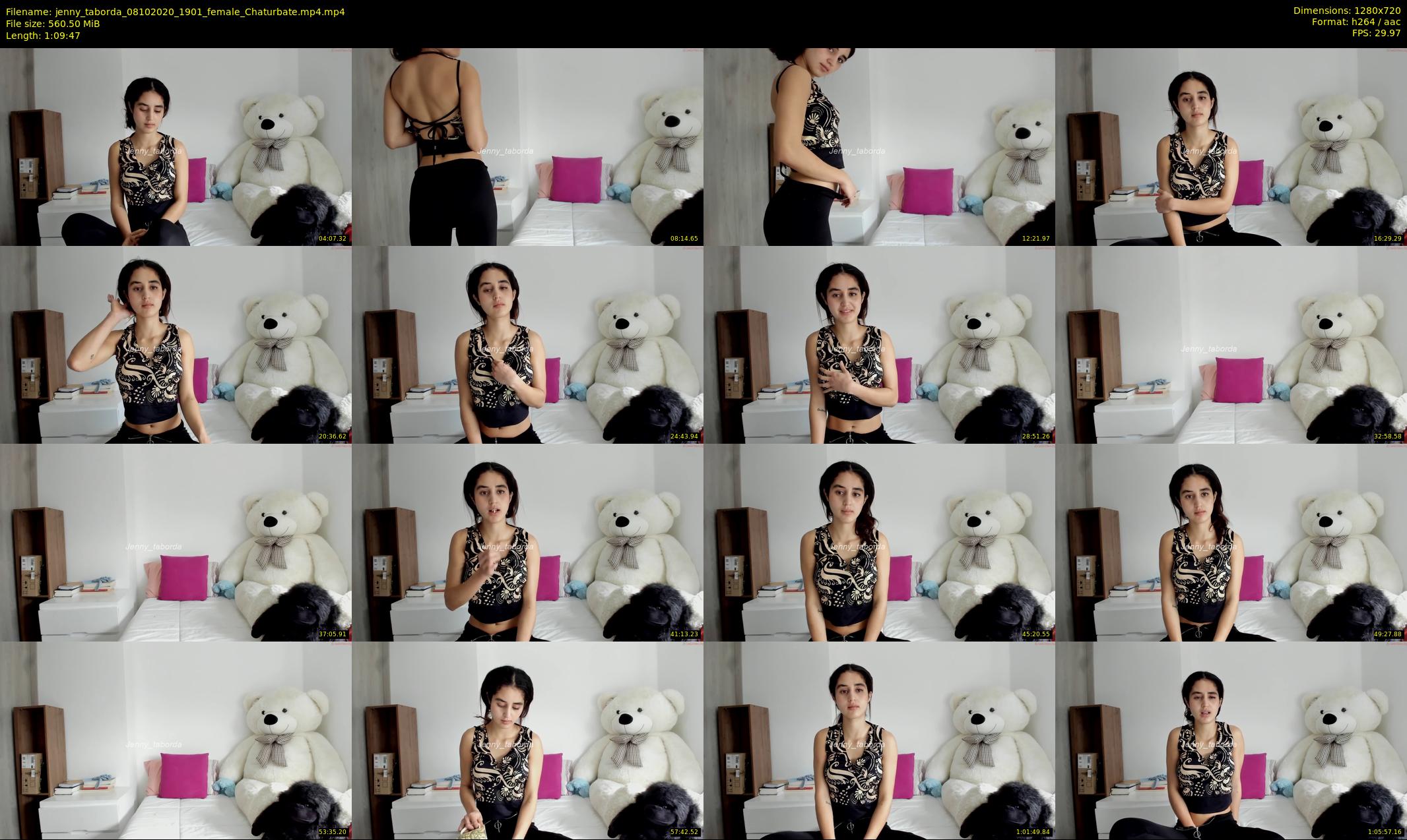 jenny_taborda — 70 minute Chaturbate female cam show recording, 720p, Oct 8, 2020