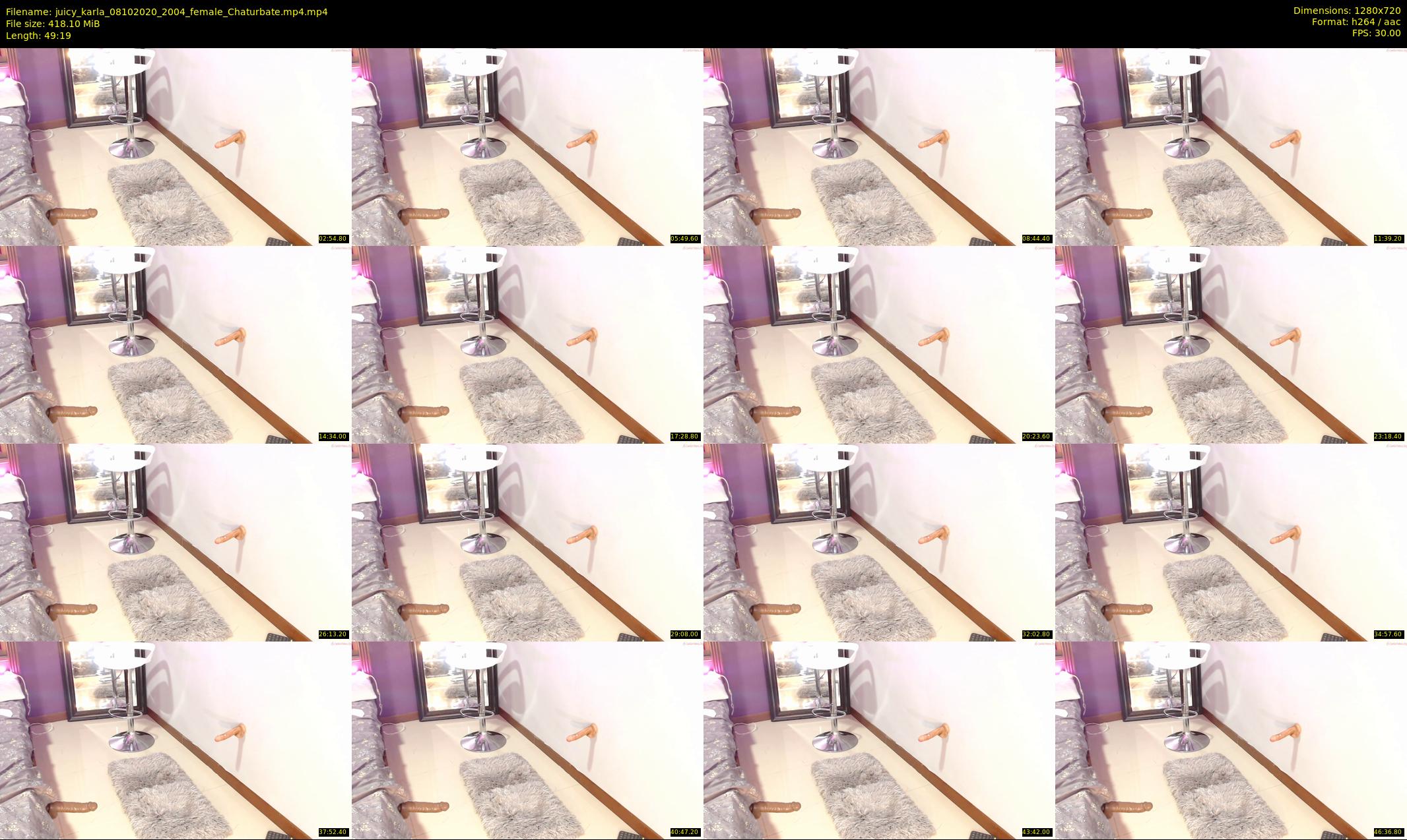 juicy_karla — 50 minute Chaturbate female cam show recording, 720p, Oct 8, 2020