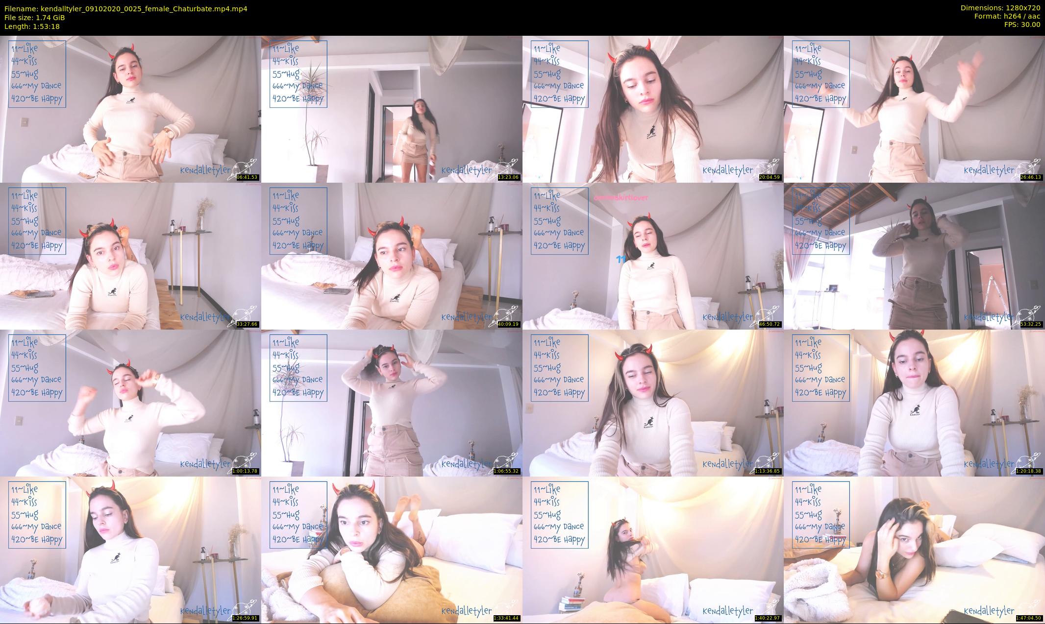 kendalltyler — 114 minute Chaturbate female cam show recording, 720p, Oct 9, 2020
