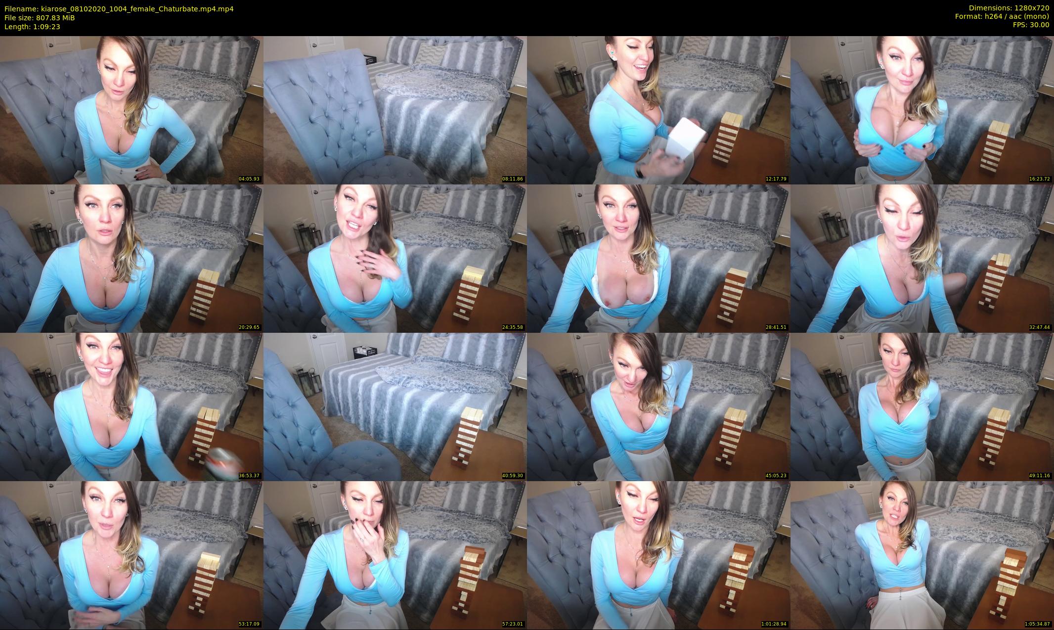 kiarose — 70 minute Chaturbate female cam show recording, 720p, Oct 8, 2020