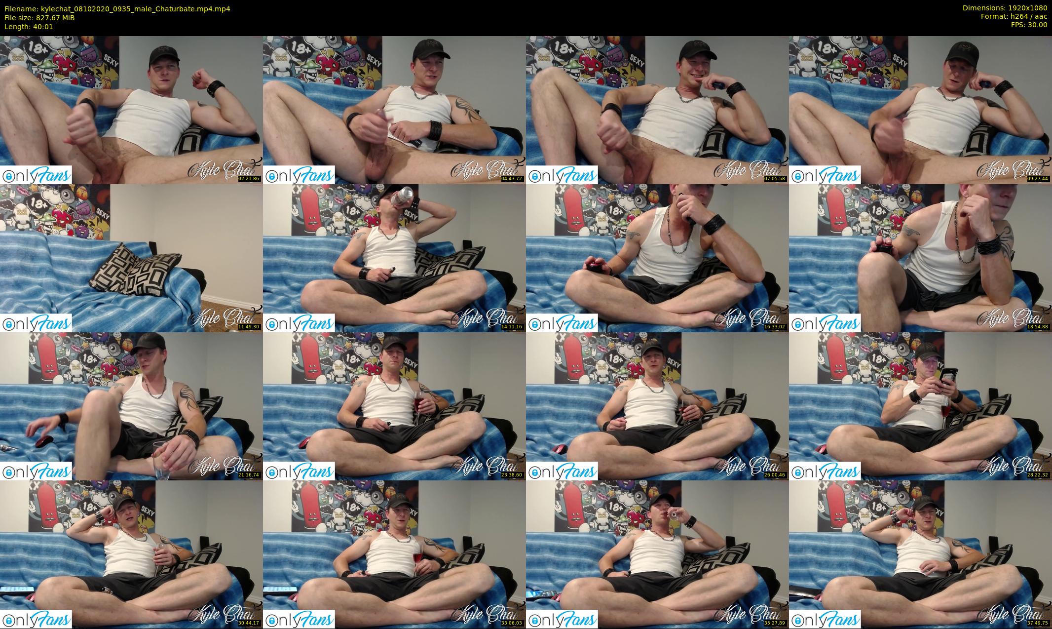 kylechat — 41 minute Chaturbate male cam show recording, 1080p, Oct 8, 2020