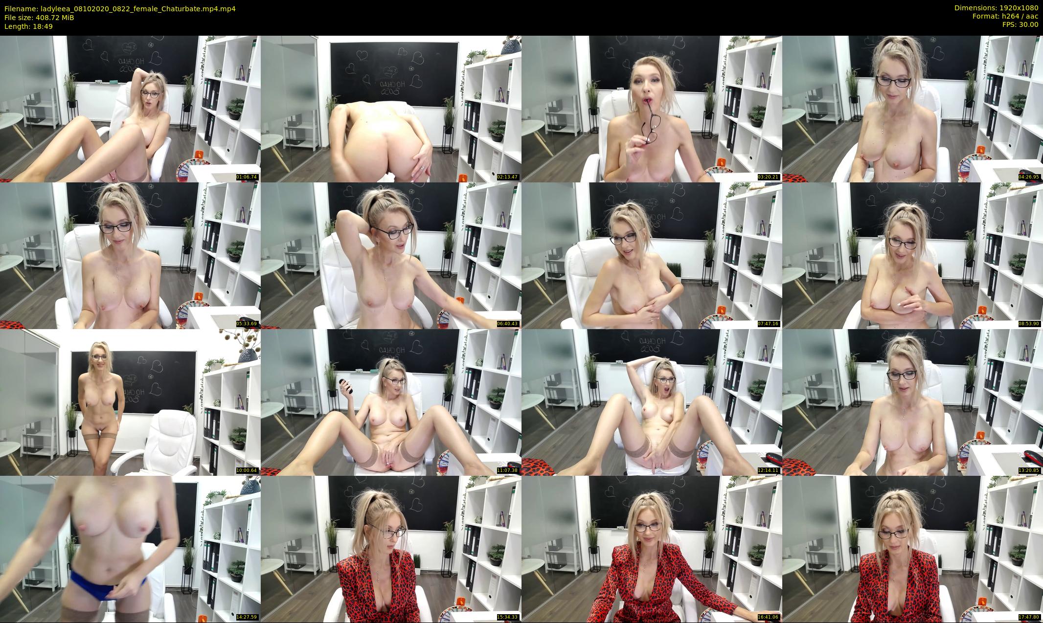 ladyleea — 19 minute Chaturbate female cam show recording, 1080p, Oct 8, 2020