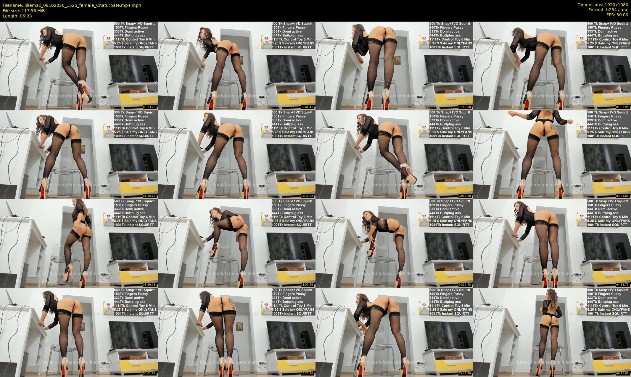 lillemax — 7 minute Chaturbate female cam show recording, 1080p, Oct 8, 2020