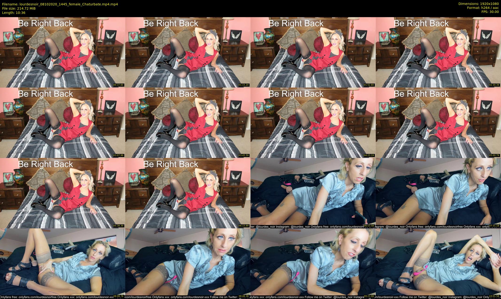 lourdesnoir — 11 minute Chaturbate female cam show recording, 1080p, Oct 8, 2020