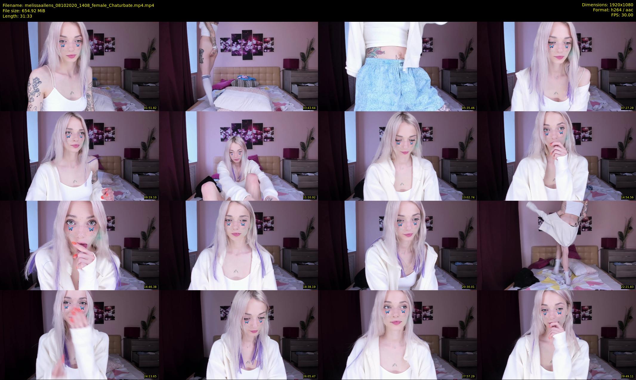 melissaallens — 32 minute Chaturbate female cam show recording, 1080p, Oct 8, 2020