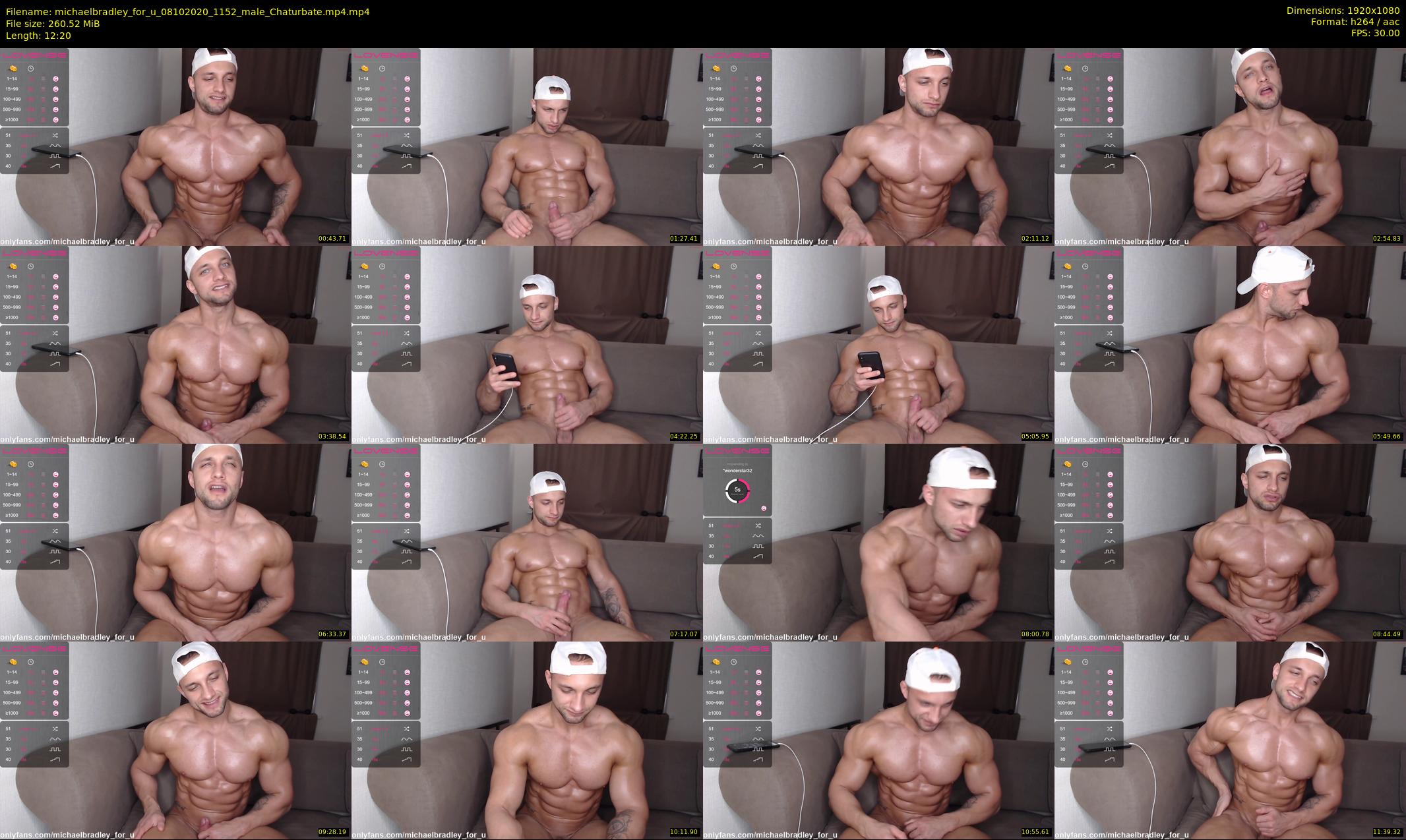 michaelbradley_for_u — 13 minute Chaturbate male cam show recording, 1080p, Oct 8, 2020