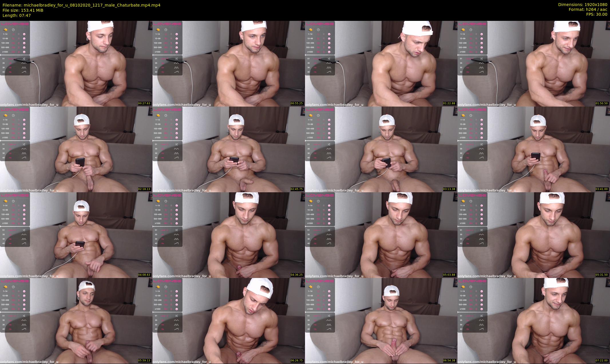 michaelbradley_for_u — 8 minute Chaturbate male cam show recording, 1080p, Oct 8, 2020