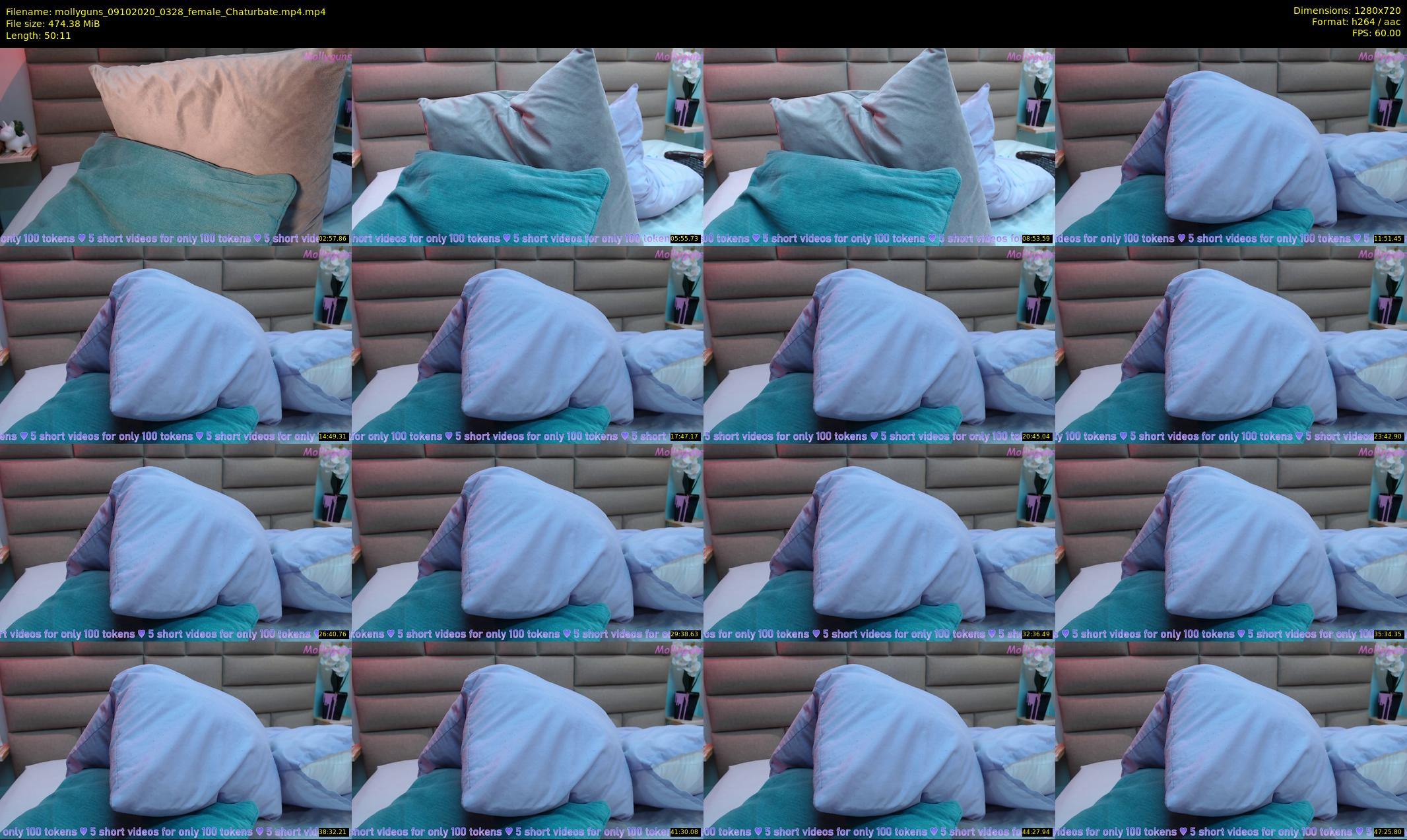 mollyguns — 51 minute Chaturbate female cam show recording, 720p, Oct 9, 2020