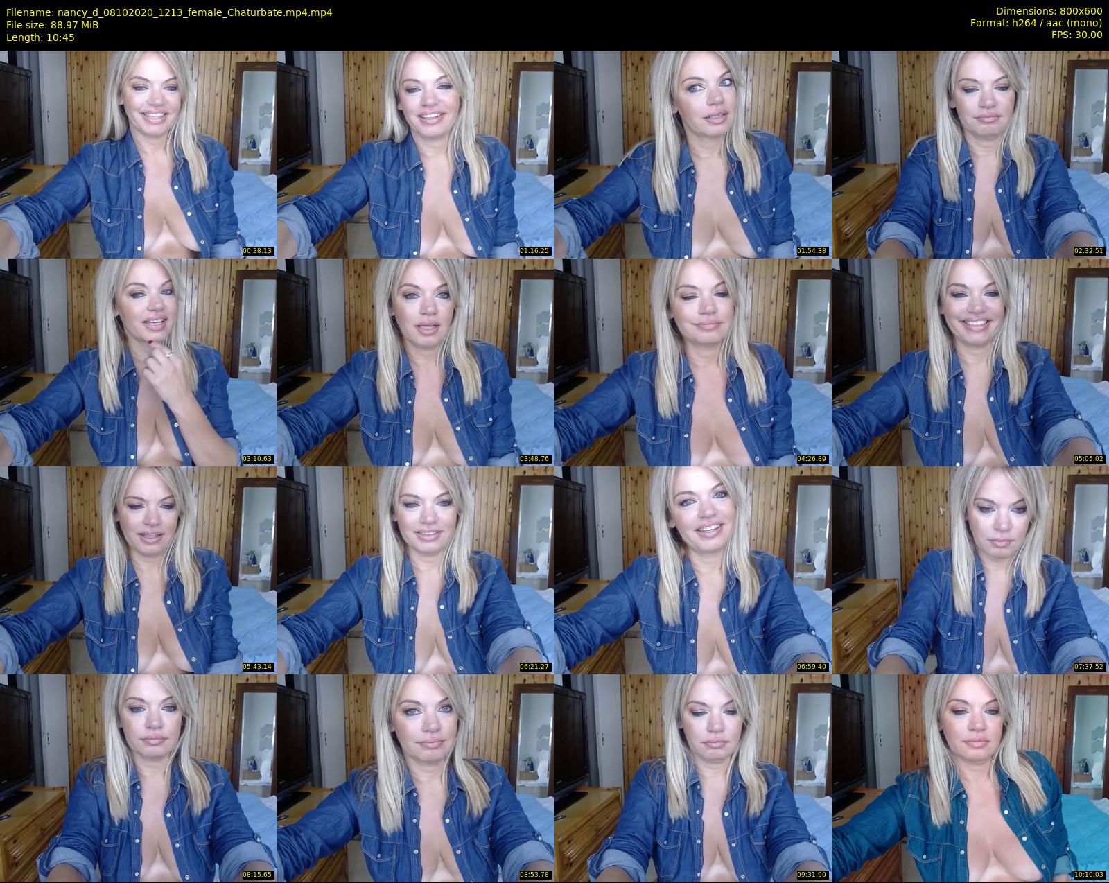 nancy_d — 11 minute Chaturbate female cam show recording, 480p, Oct 8, 2020