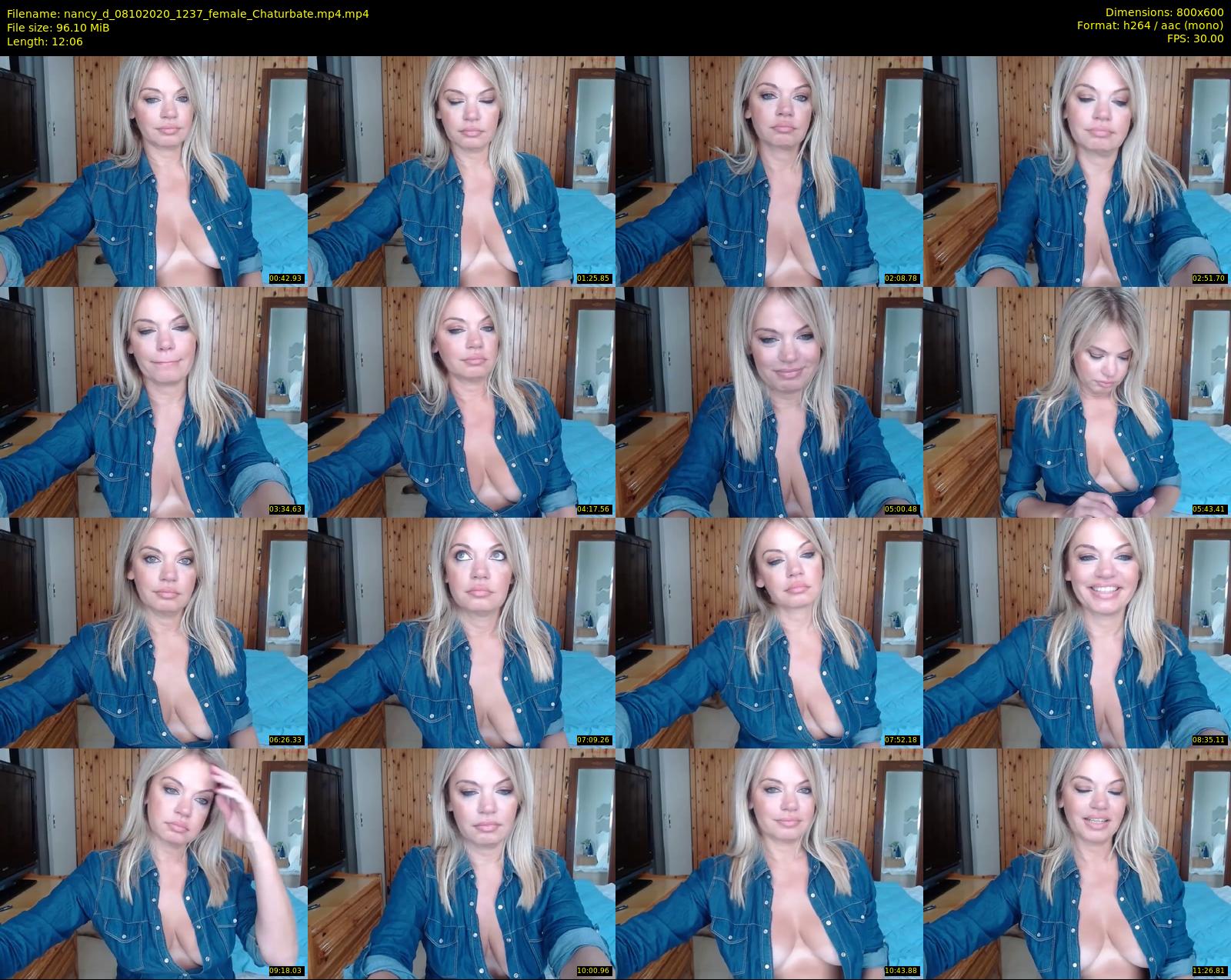 nancy_d — 13 minute Chaturbate female cam show recording, 480p, Oct 8, 2020