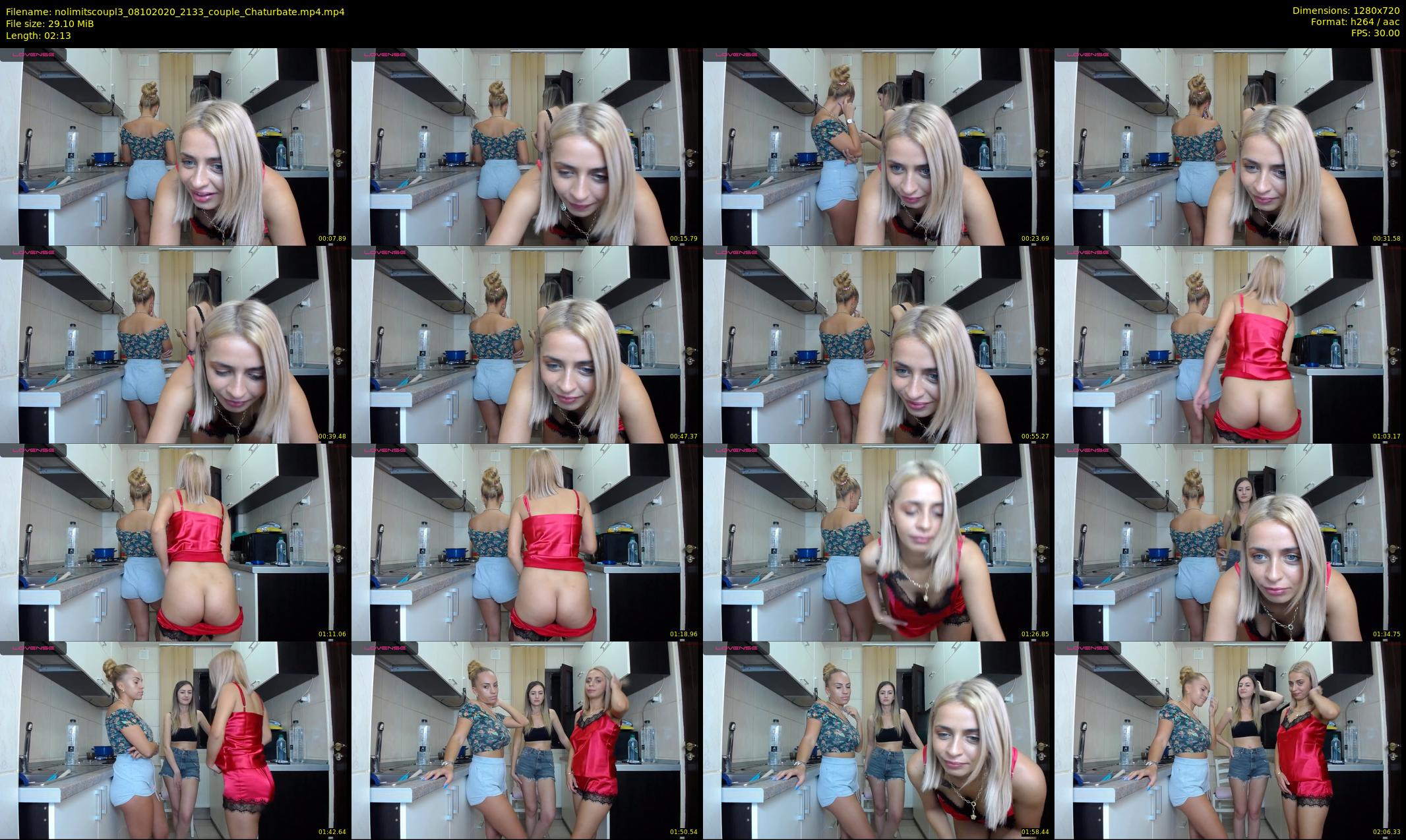 nolimitscoupl3 — 3 minute Chaturbate couple cam show recording, 720p, Oct 8, 2020