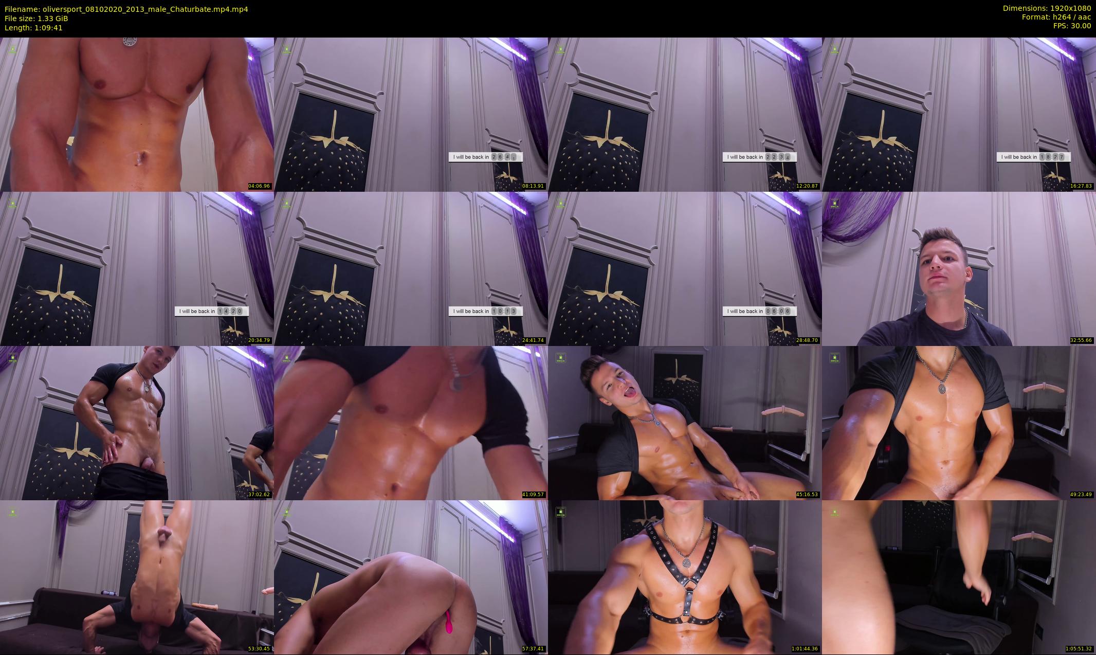 oliversport — 70 minute Chaturbate male cam show recording, 1080p, Oct 8, 2020
