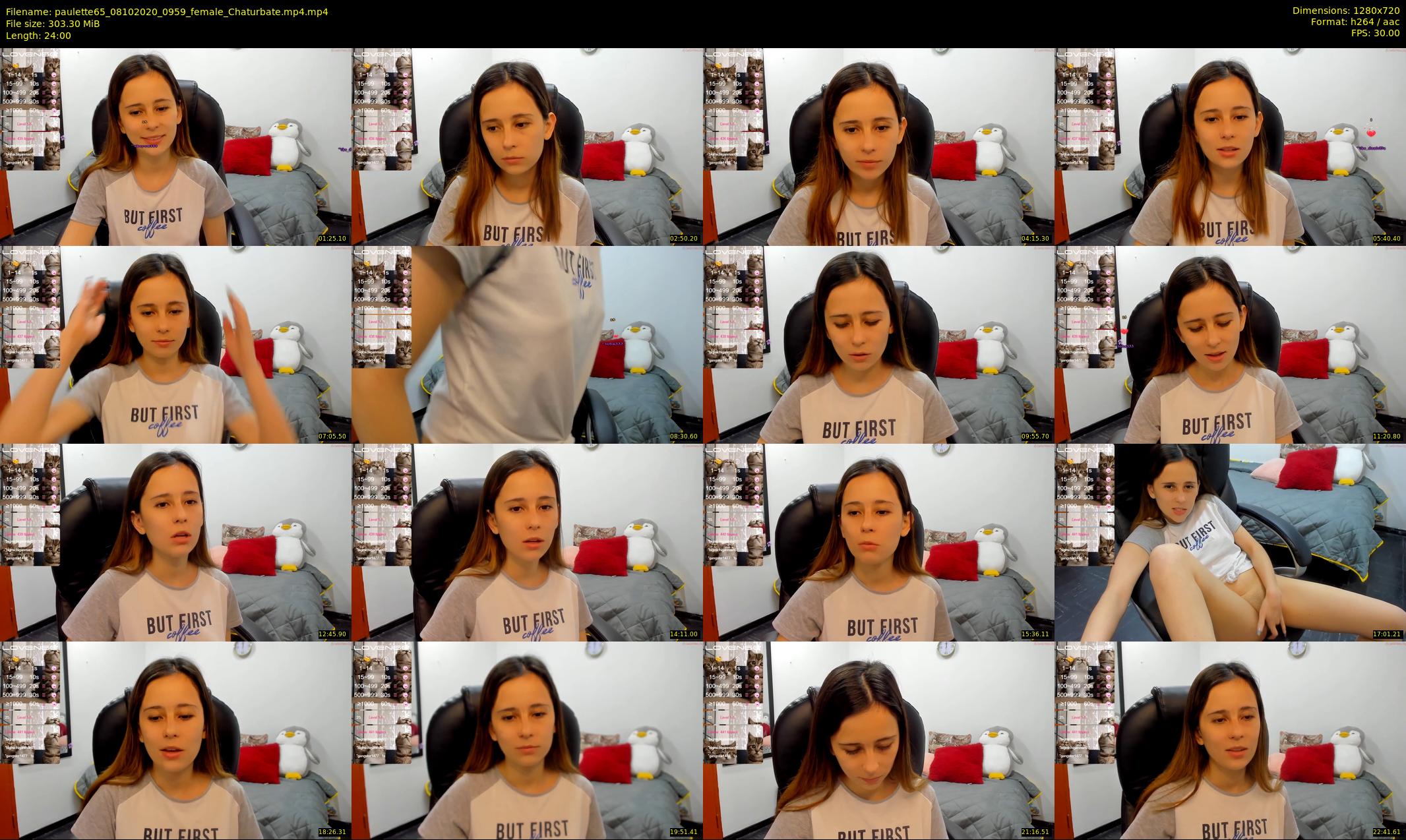 paulette65 — 24 minute Chaturbate female cam show recording, 720p, Oct 8, 2020