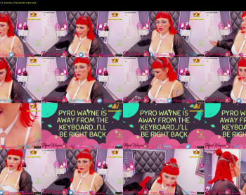 pyrowayne — 59 minute Chaturbate female cam show recording, 720p, Oct 9, 2020