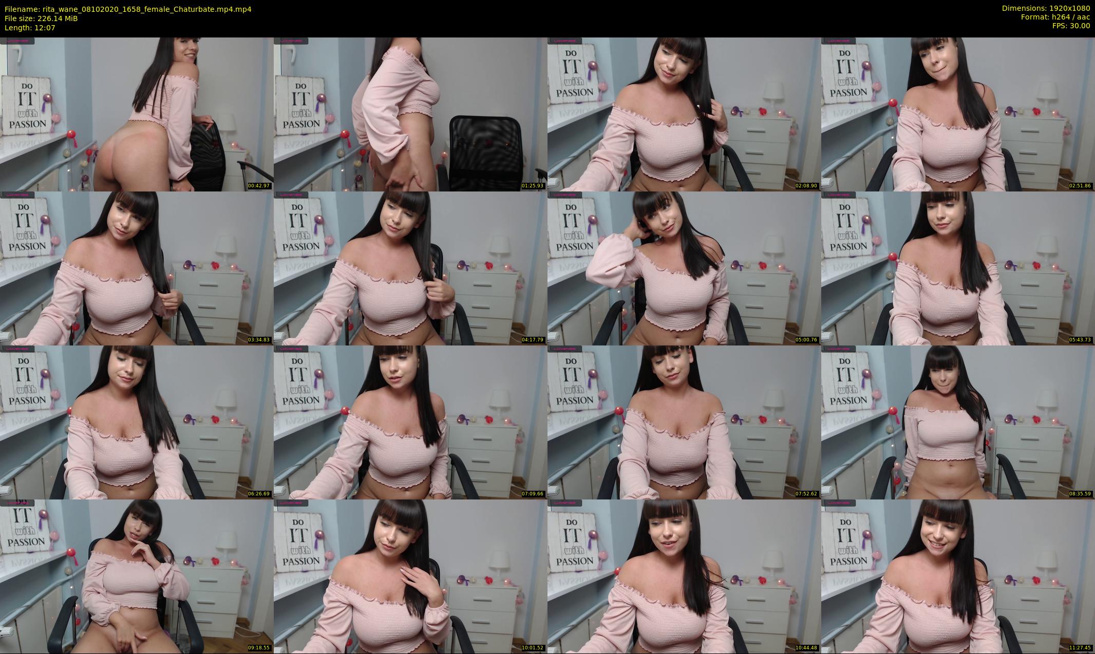 rita_wane — 13 minute Chaturbate female cam show recording, 1080p, Oct 8, 2020