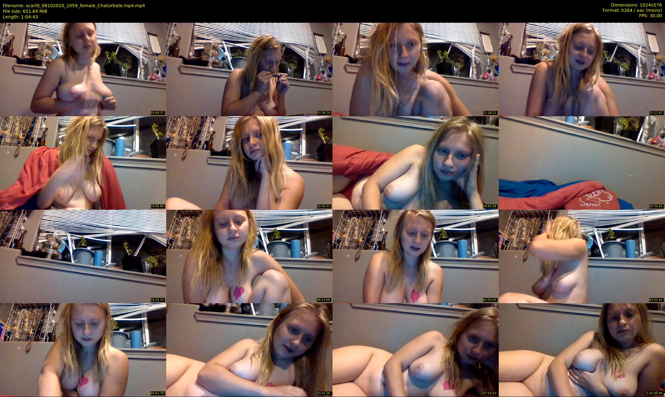 scartit — 65 minute Chaturbate female cam show recording, 480p, Oct 8, 2020