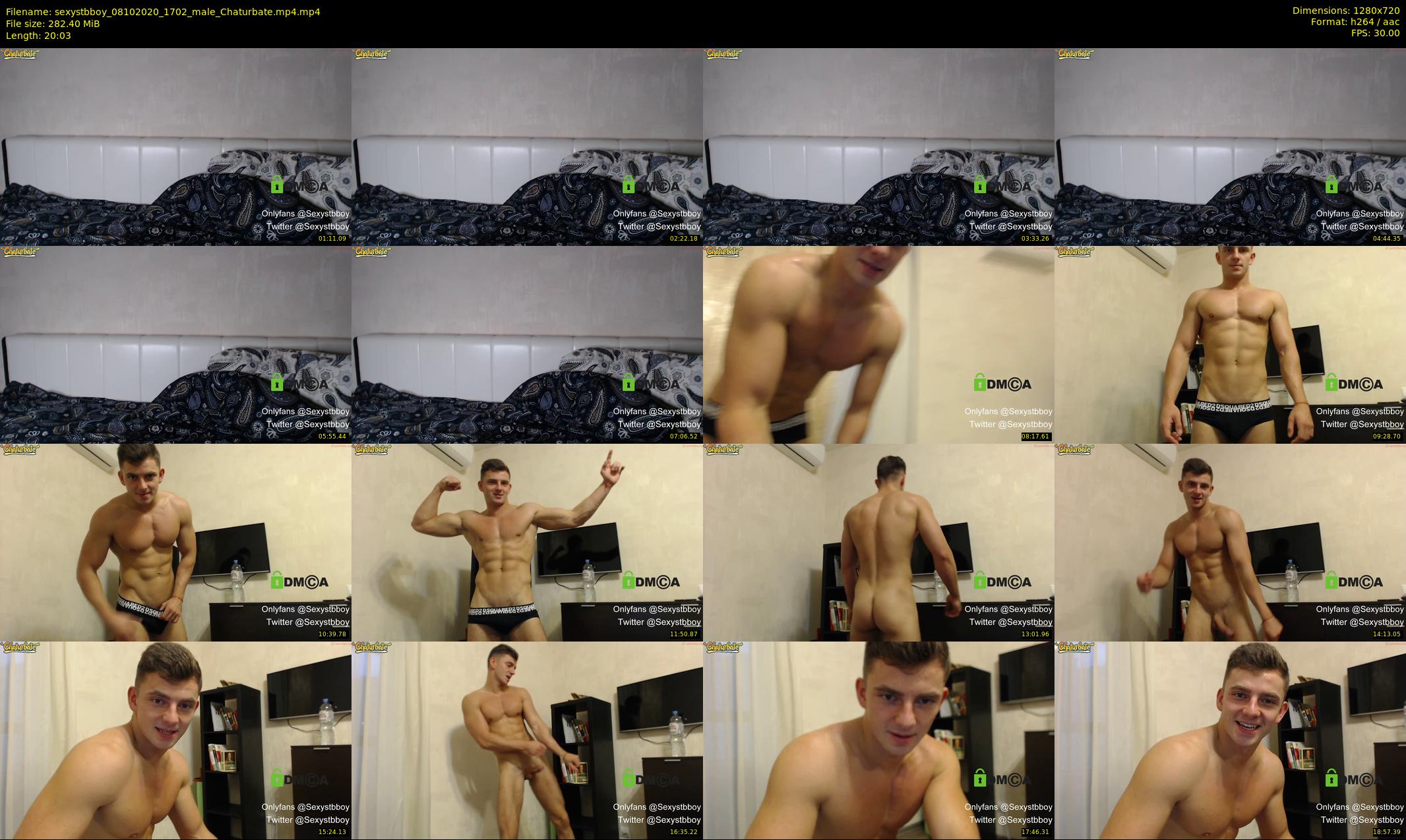 sexystbboy — 21 minute Chaturbate male cam show recording, 720p, Oct 8, 2020