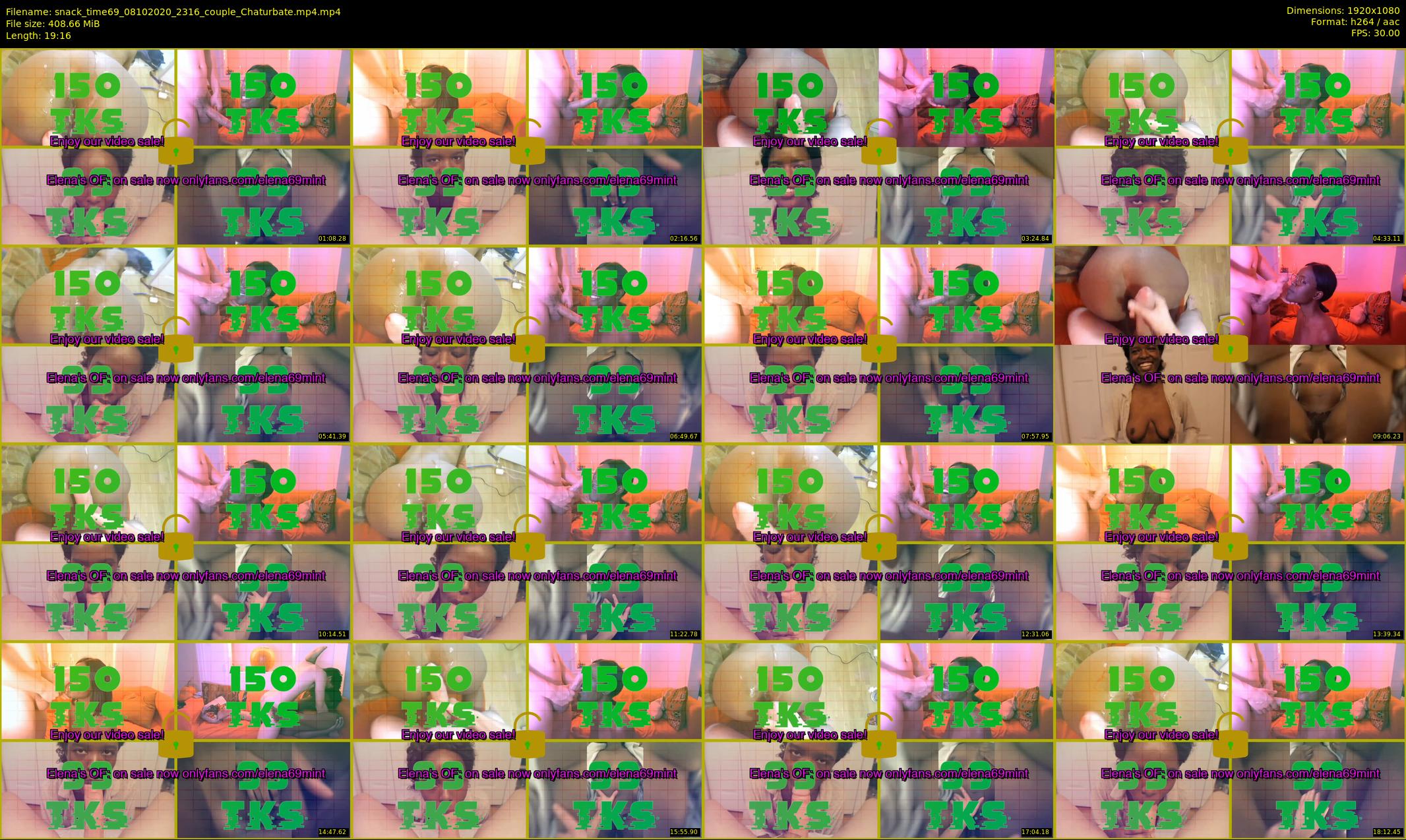 snack_time69 — 20 minute Chaturbate couple cam show recording, 1080p, Oct 8, 2020