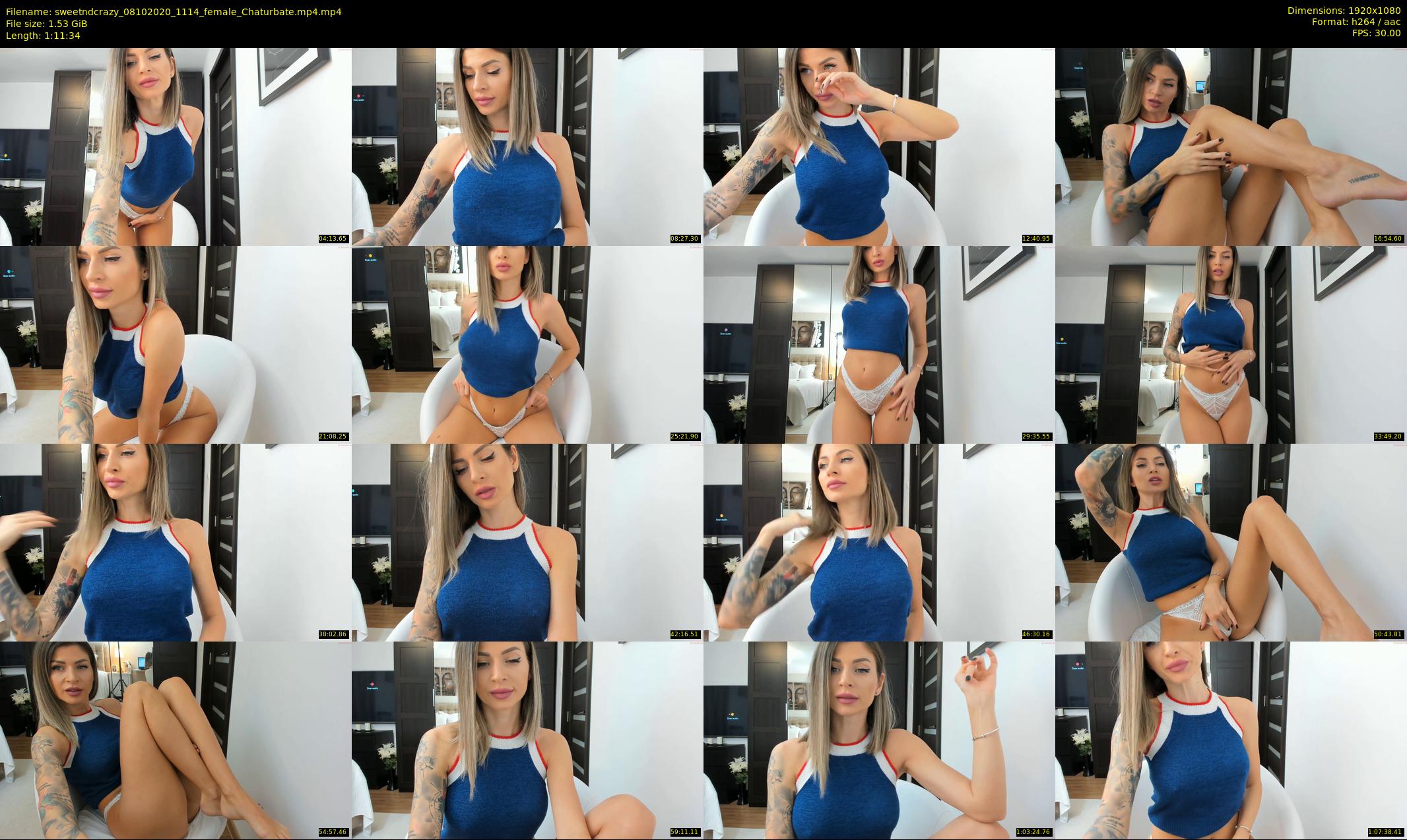 sweetndcrazy — 72 minute Chaturbate female cam show recording, 1080p, Oct 8, 2020