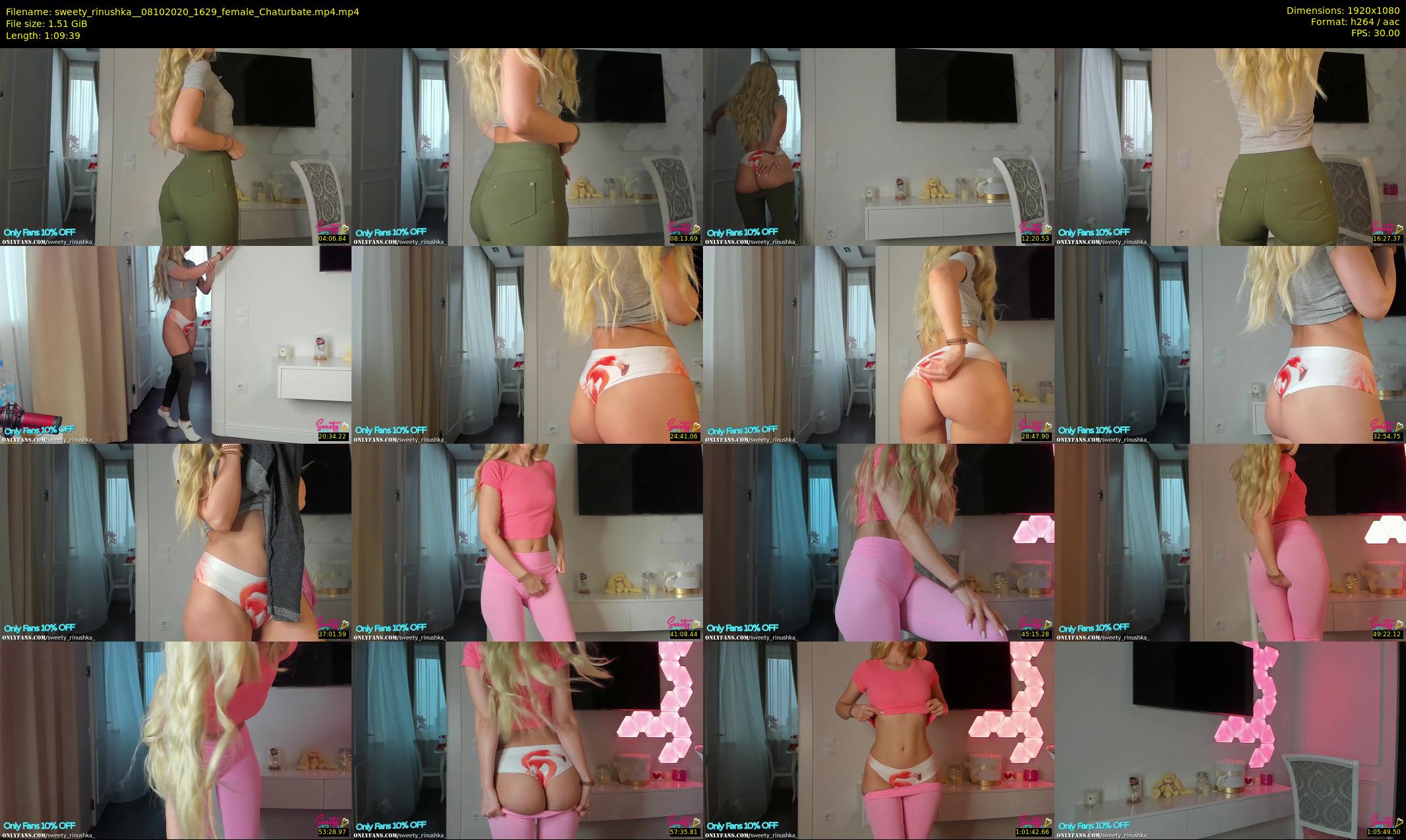 sweety_rinushka_ — 70 minute Chaturbate female cam show recording, 1080p, Oct 8, 2020