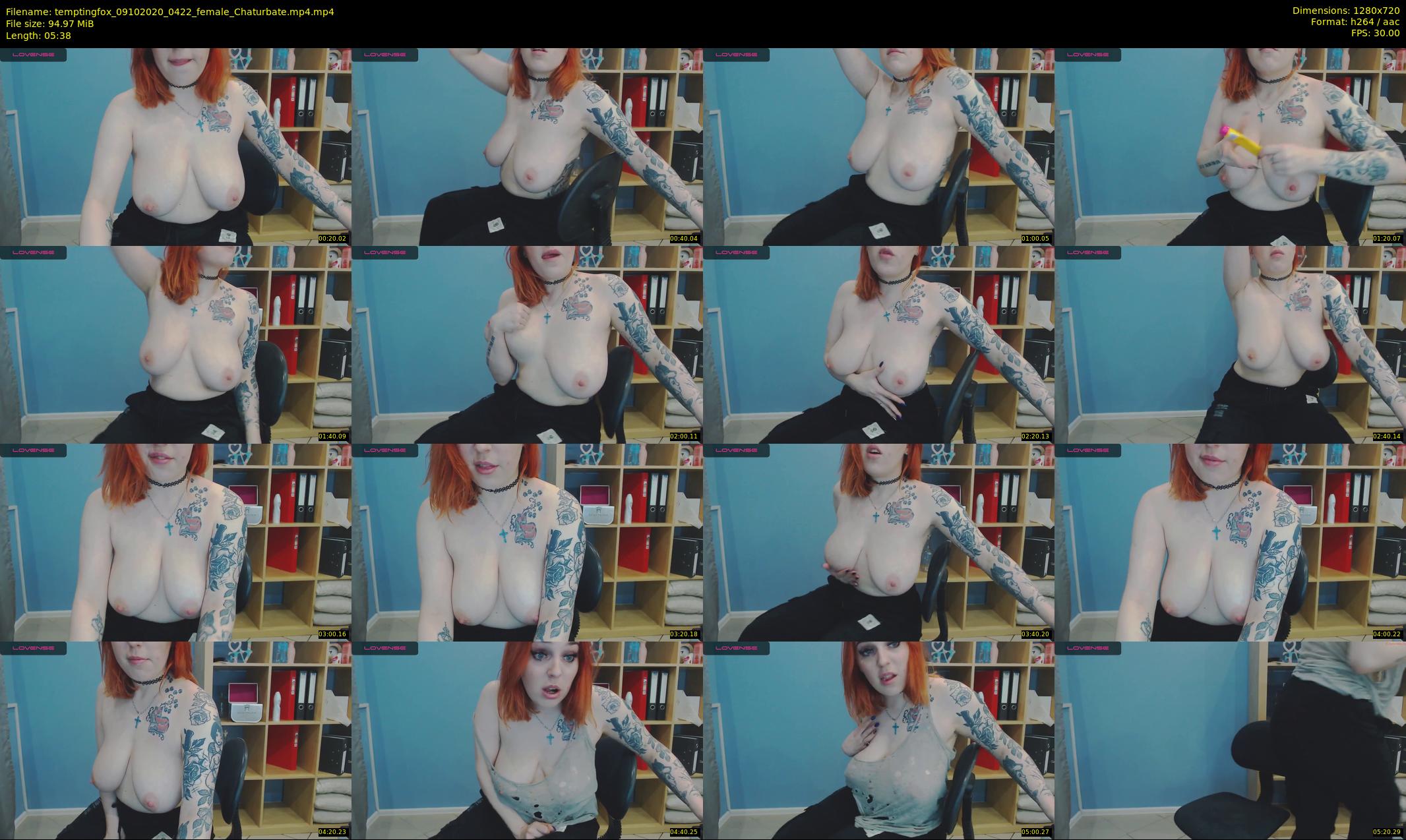 temptingfox — 6 minute Chaturbate female cam show recording, 720p, Oct 9, 2020