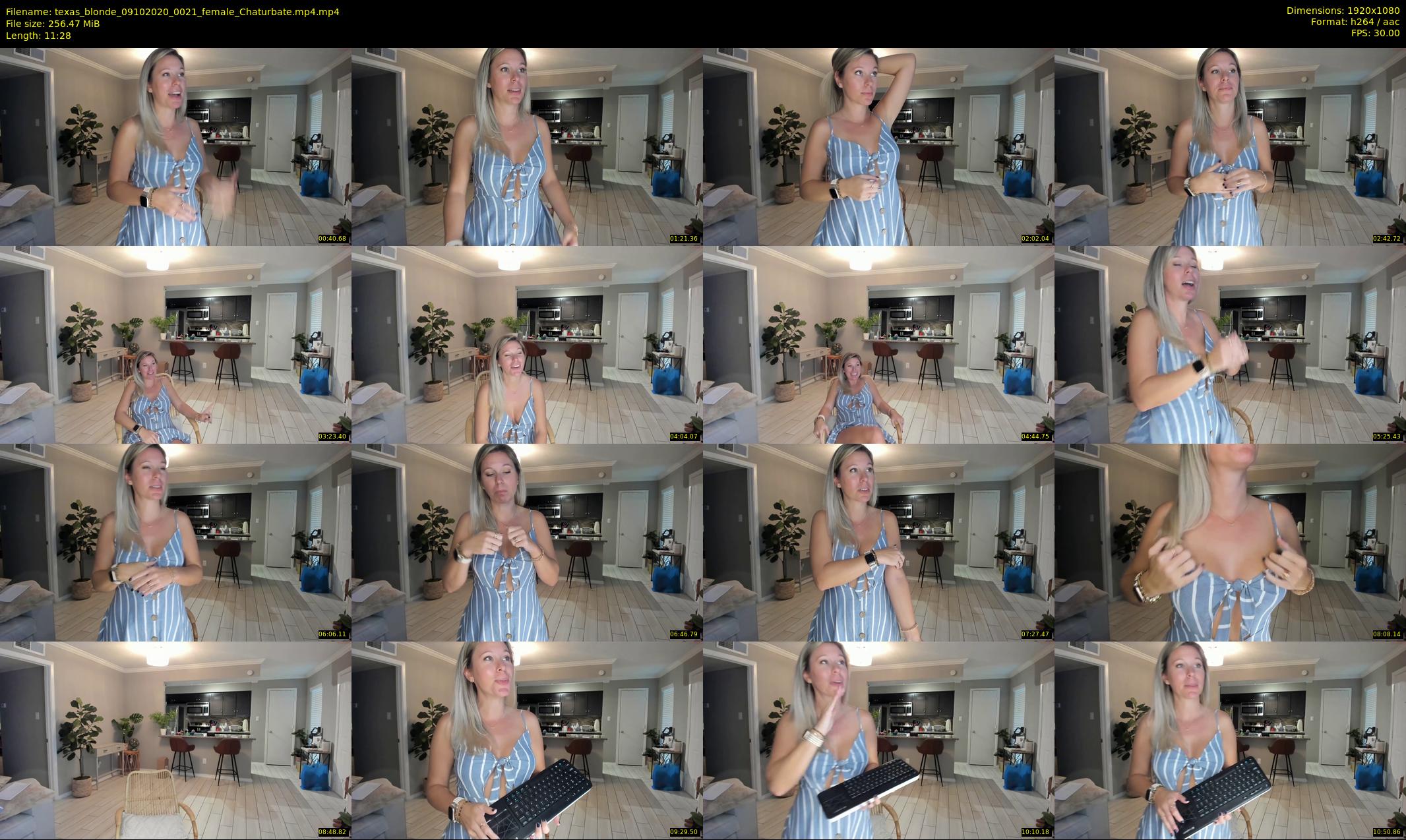 texas_blonde — 12 minute Chaturbate female cam show recording, 1080p, Oct 9, 2020