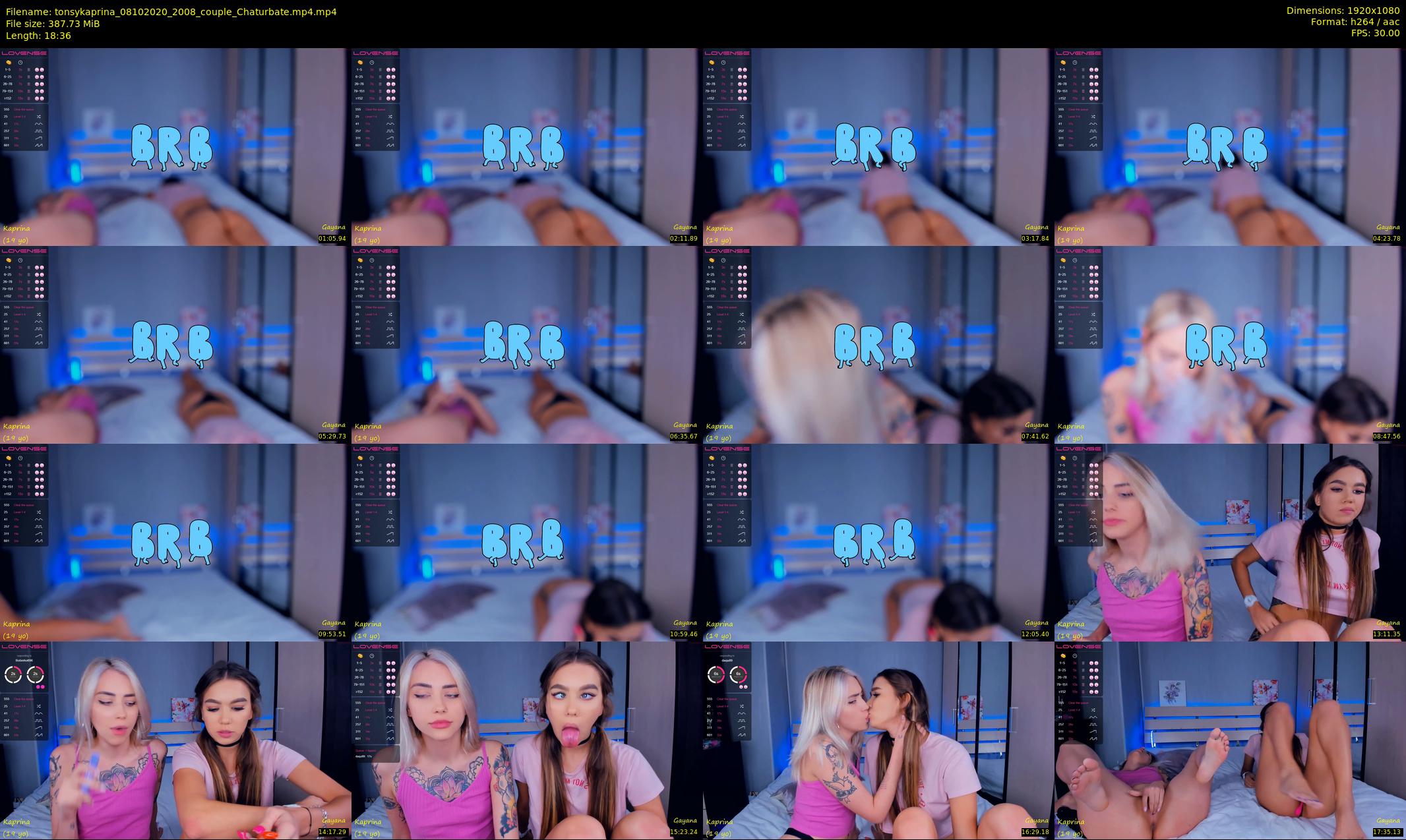 tonsykaprina — 19 minute Chaturbate couple cam show recording, 1080p, Oct 8, 2020
