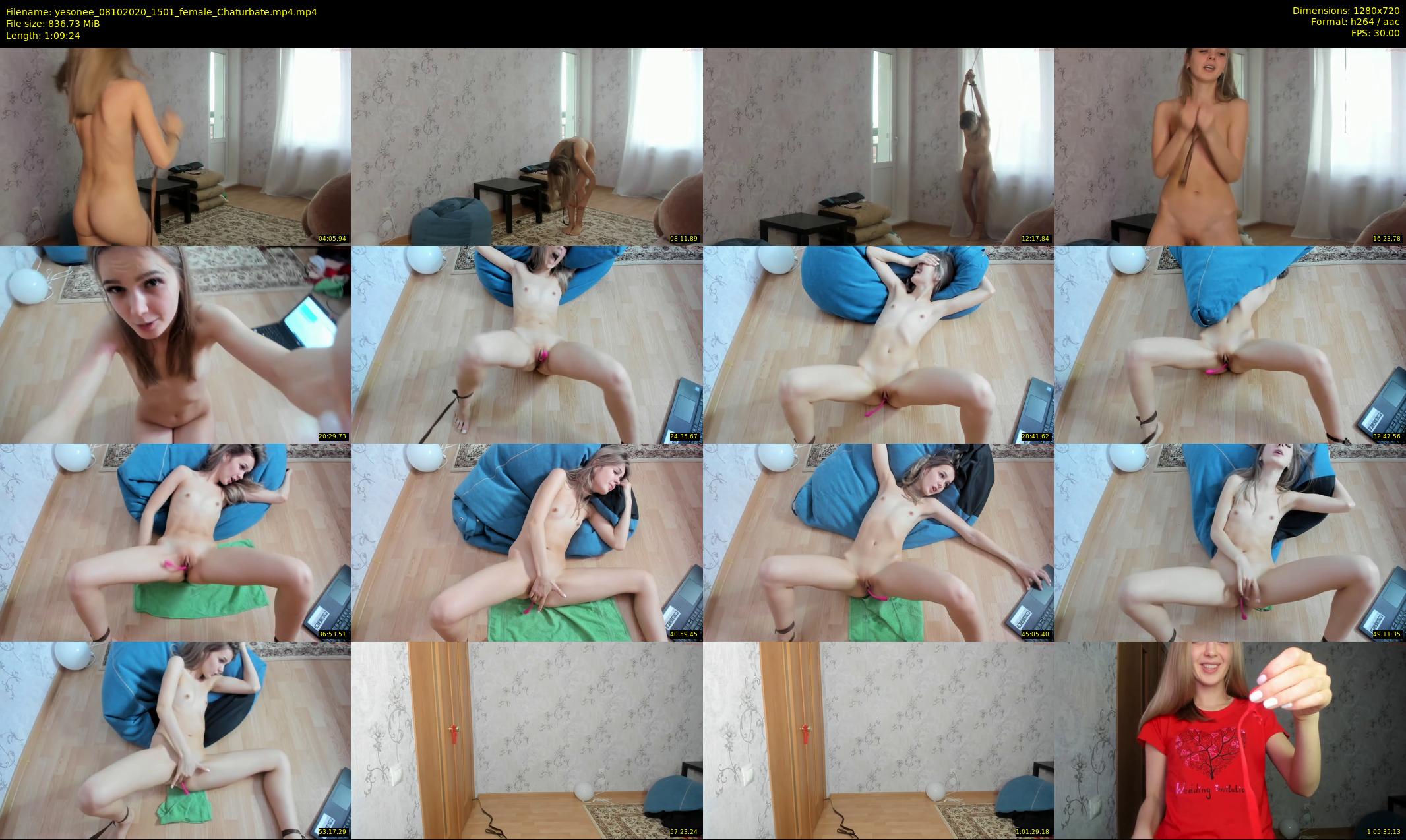 yesonee — 70 minute Chaturbate female cam show recording, 720p, Oct 8, 2020