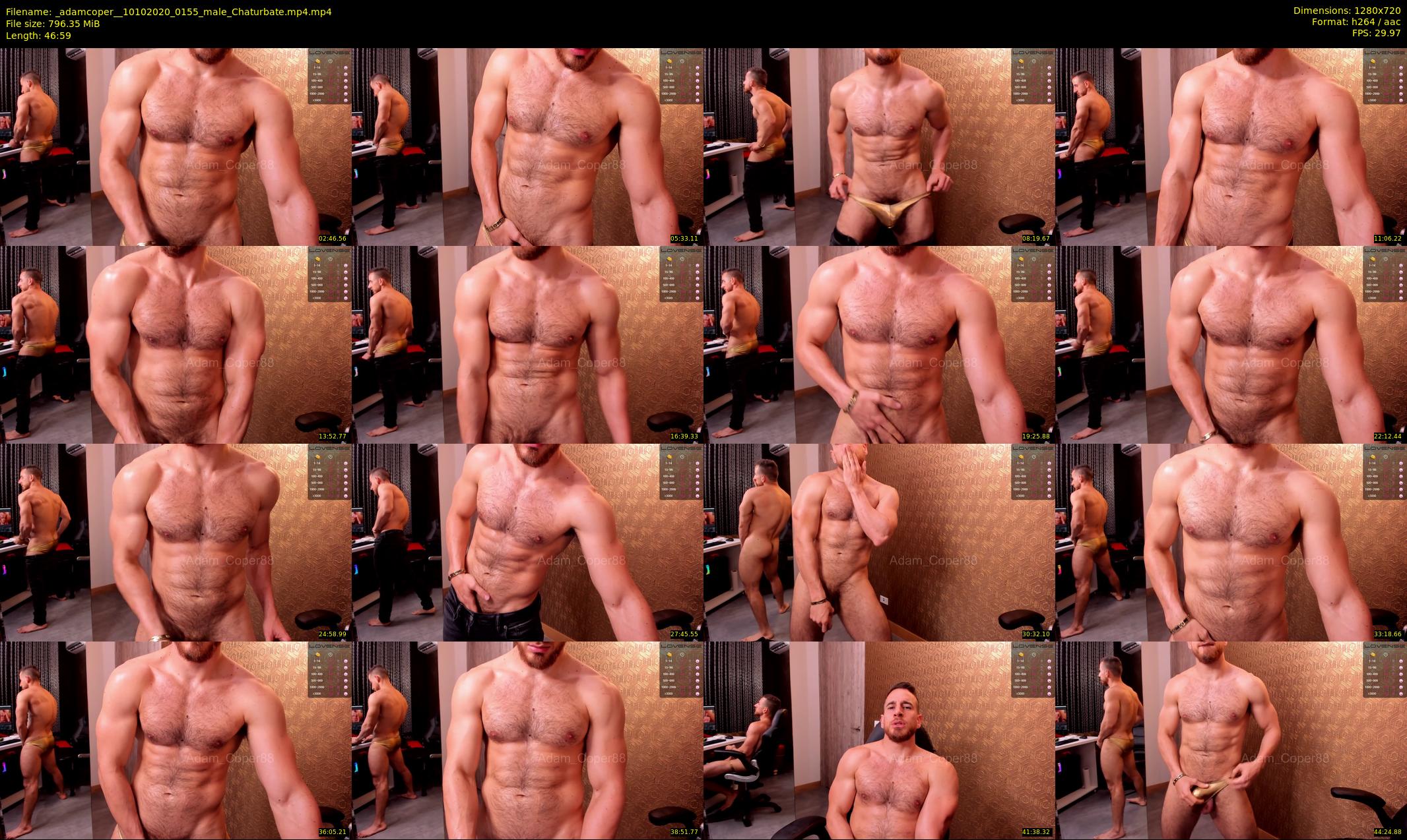_adamcoper_ — 47 minute Chaturbate male cam show recording, 720p, Oct 10, 2020