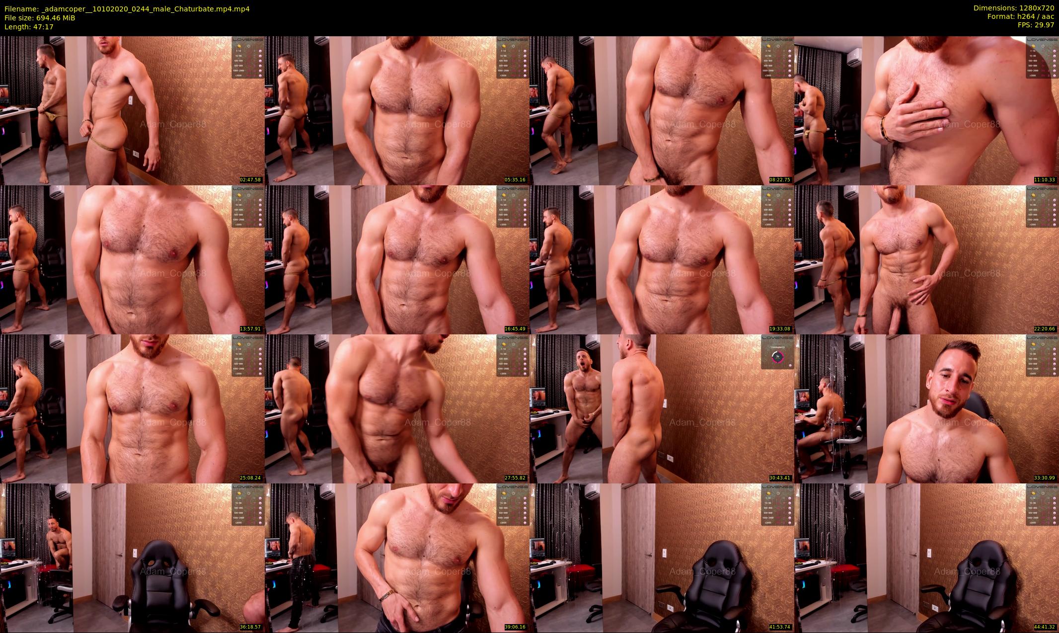 _adamcoper_ — 48 minute Chaturbate male cam show recording, 720p, Oct 10, 2020
