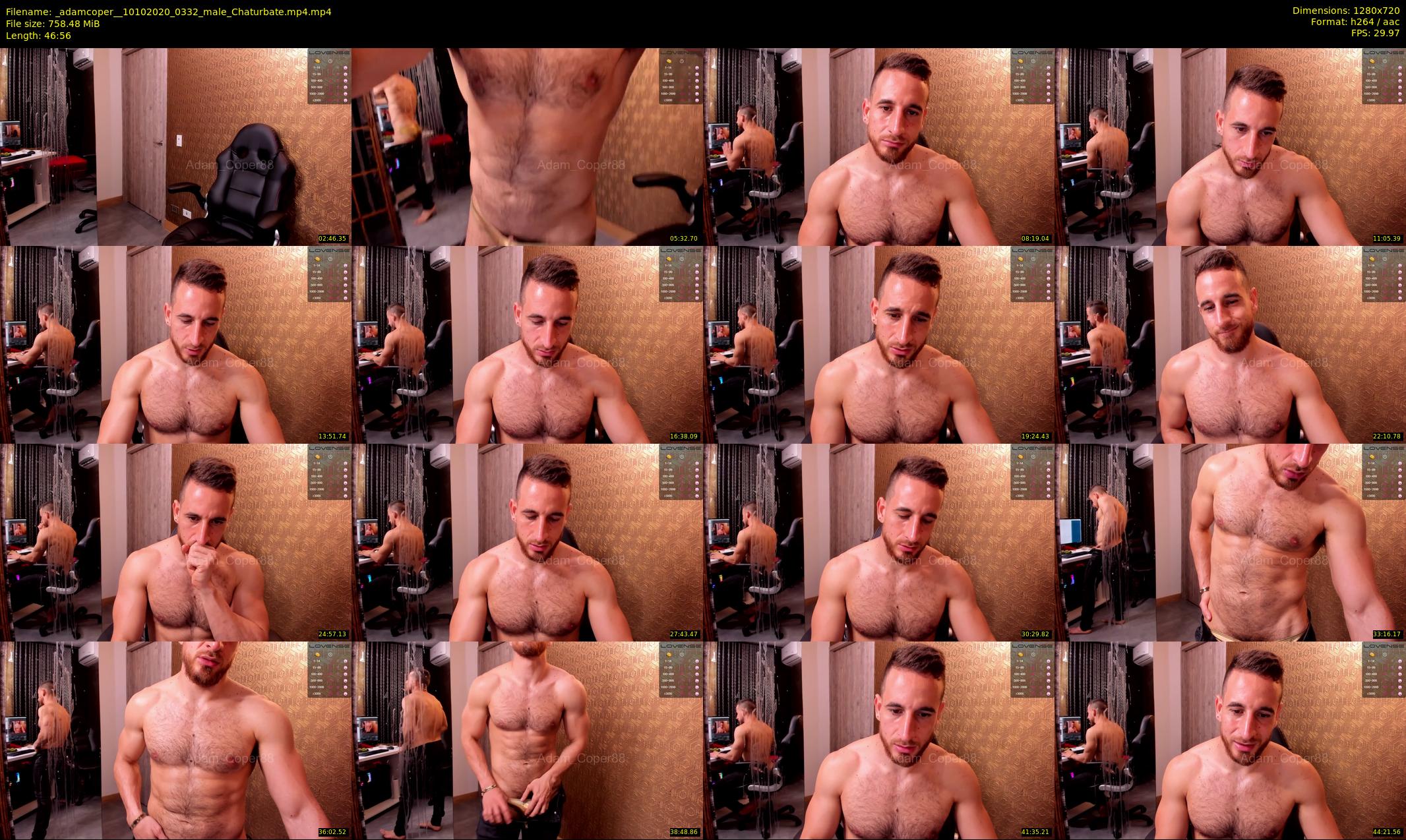_adamcoper_ — 47 minute Chaturbate male cam show recording, 720p, Oct 10, 2020