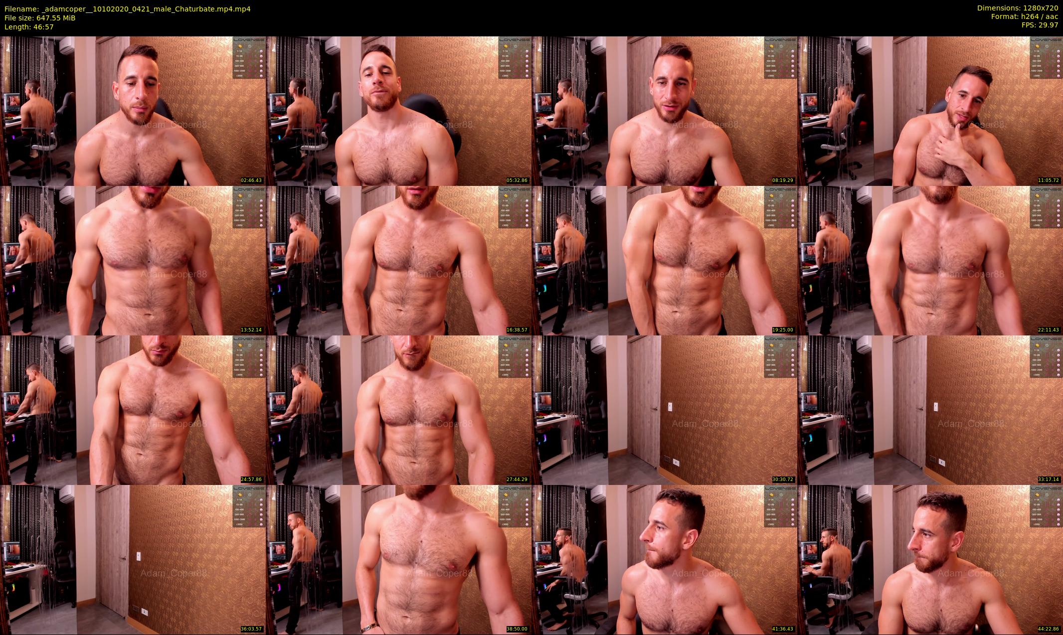 _adamcoper_ — 47 minute Chaturbate male cam show recording, 720p, Oct 10, 2020
