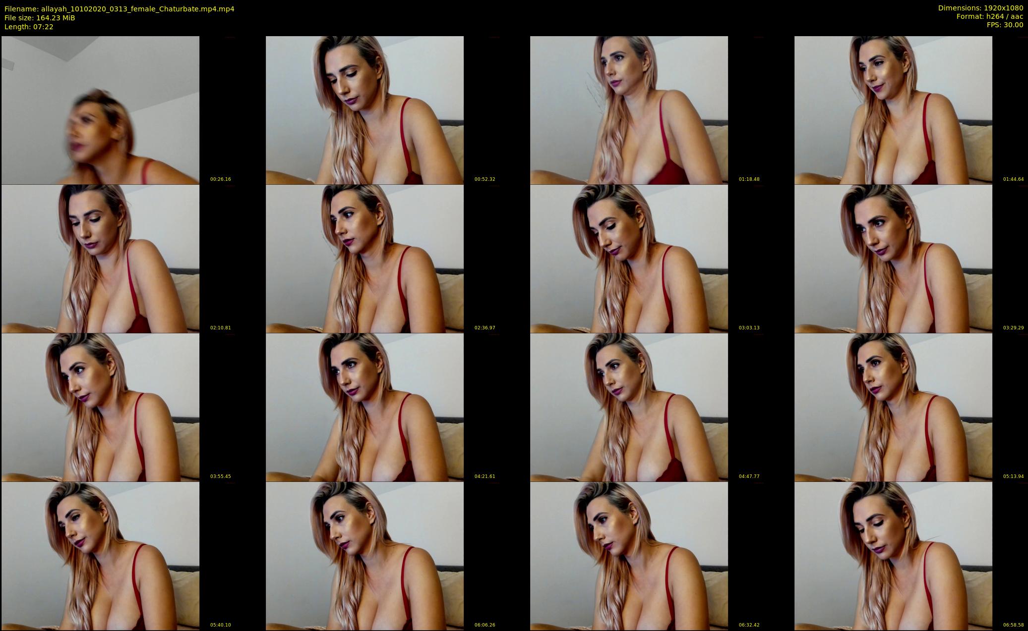 allayah — 8 minute Chaturbate female cam show recording, 1080p, Oct 10, 2020