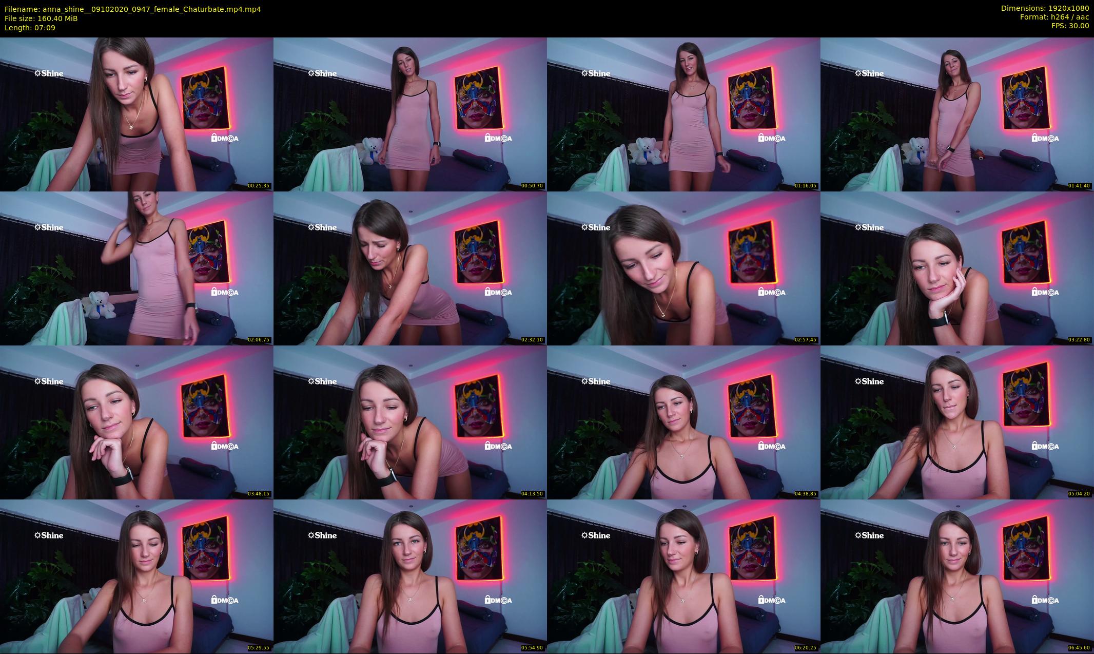 anna_shine_ — 8 minute Chaturbate female cam show recording, 1080p, Oct 9, 2020