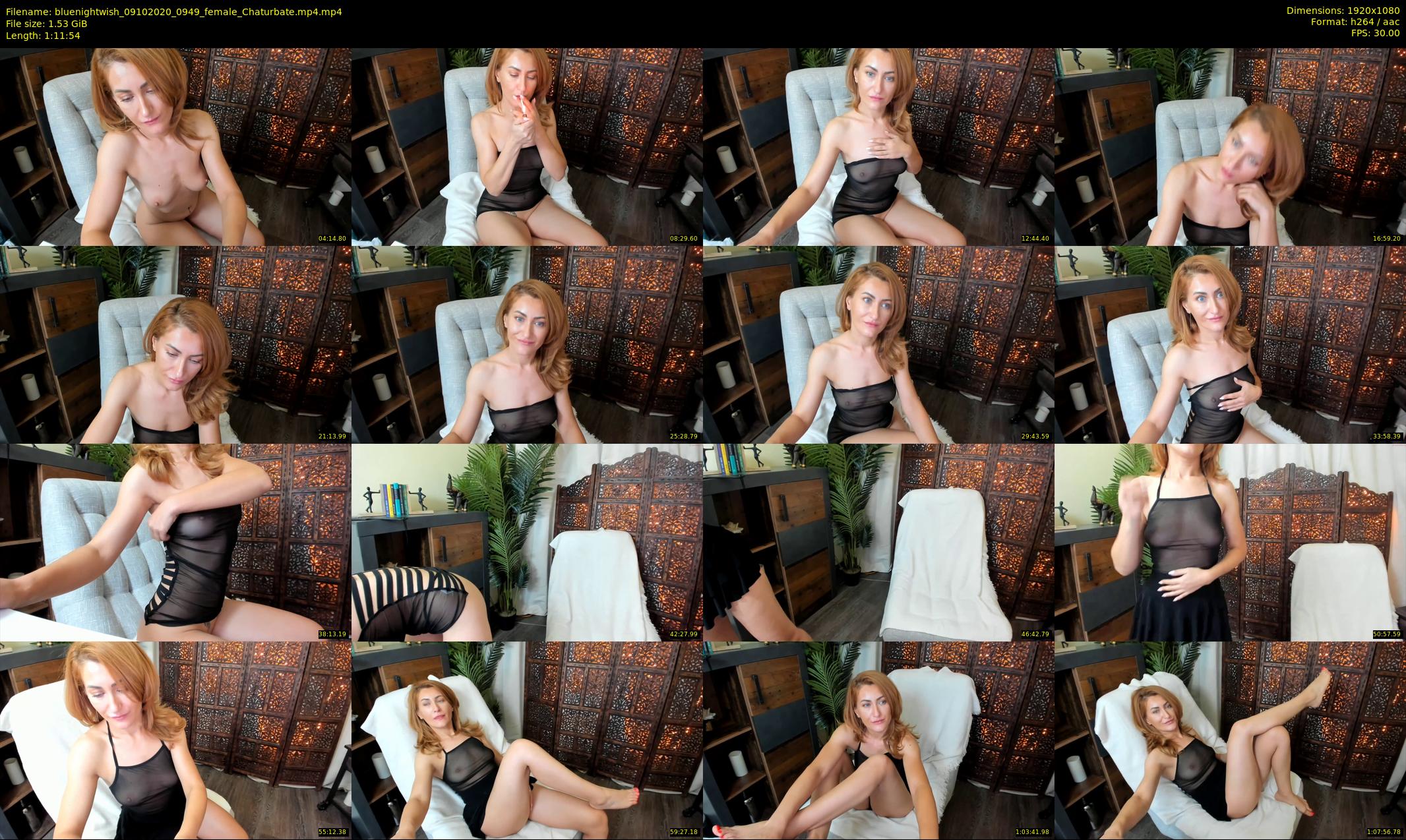 bluenightwish — 72 minute Chaturbate female cam show recording, 1080p, Oct 9, 2020