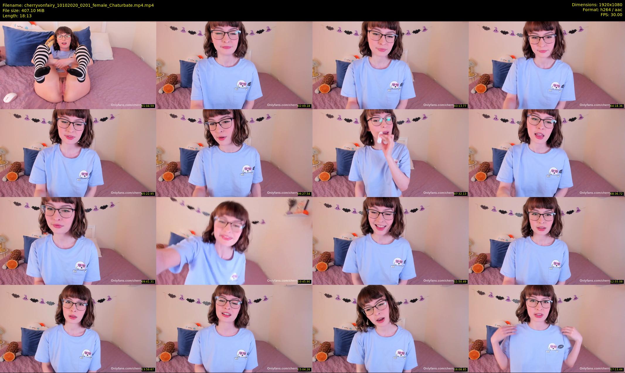 cherryvonfairy — 19 minute Chaturbate female cam show recording, 1080p, Oct 10, 2020