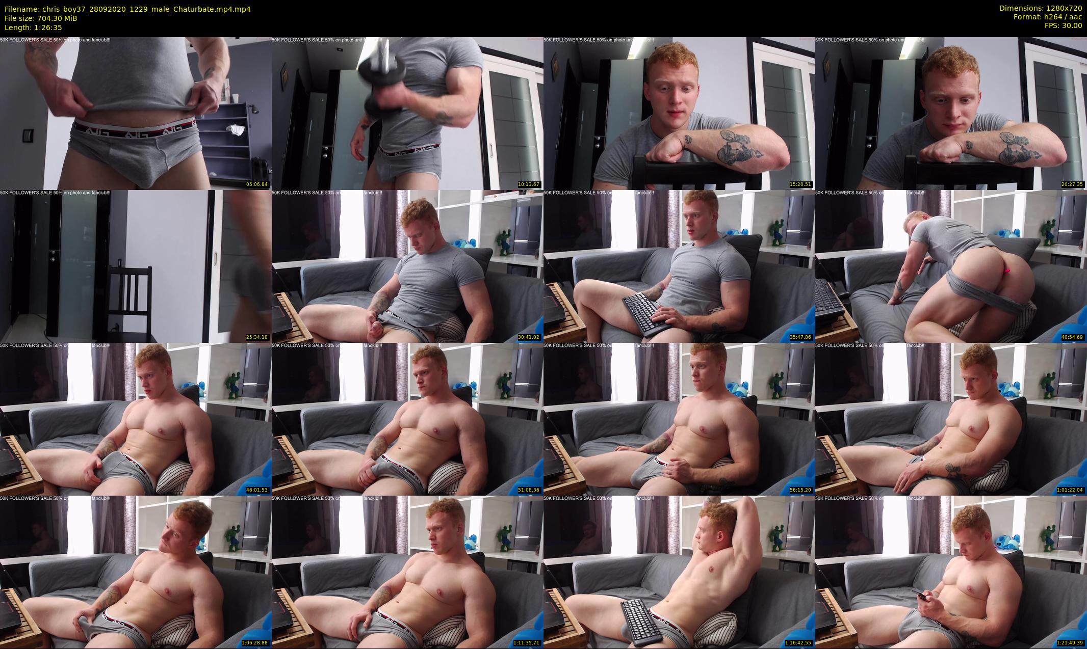 chris_boy37 — 87 minute Chaturbate male cam show recording, 720p, Sep 28, 2020