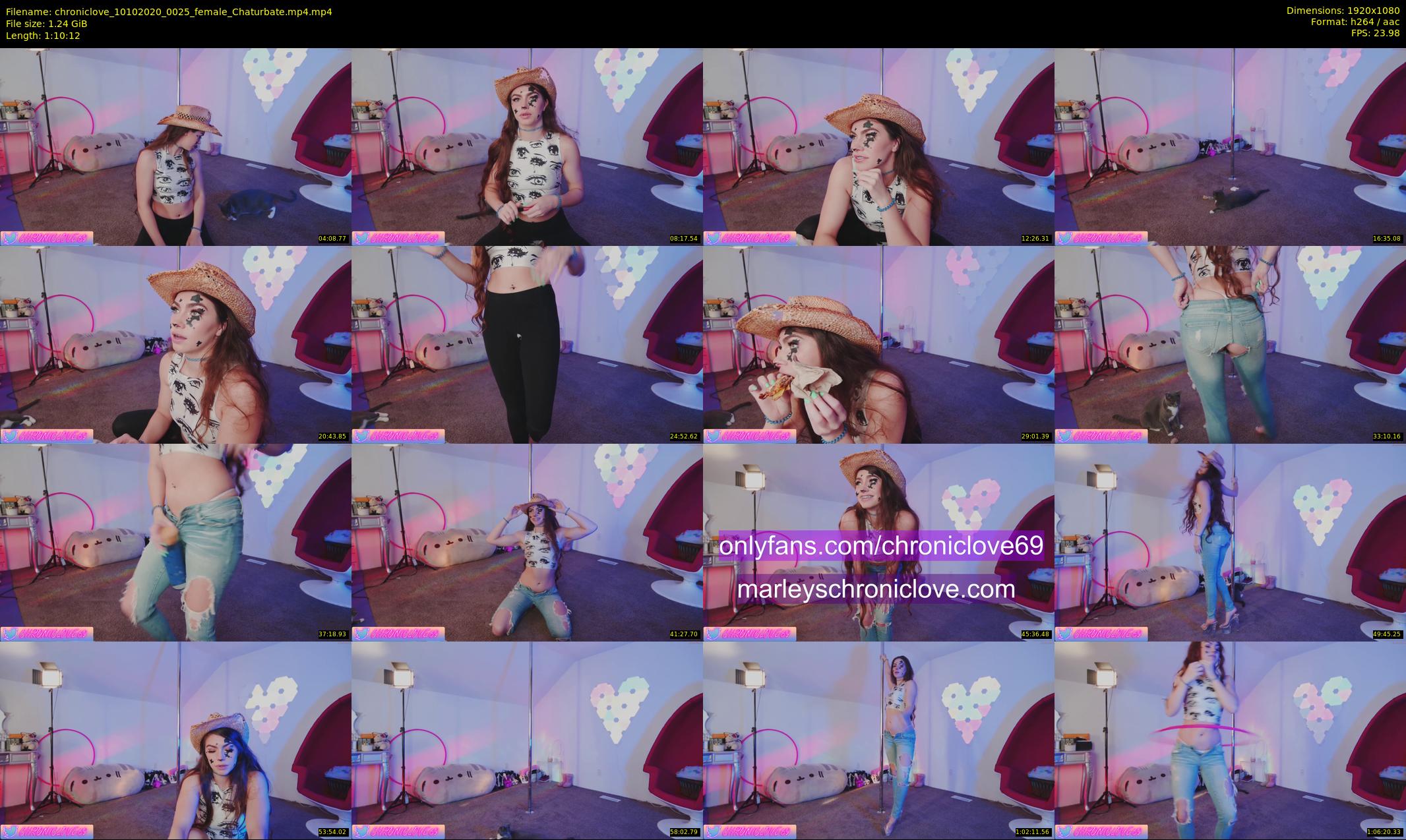 chroniclove — 71 minute Chaturbate female cam show recording, 1080p, Oct 10, 2020