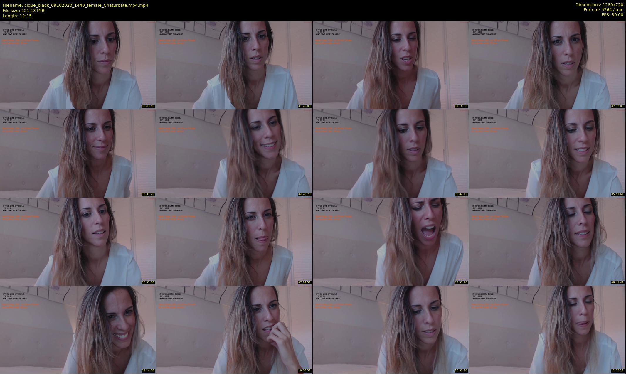 cique_black — 13 minute Chaturbate female cam show recording, 720p, Oct 9, 2020
