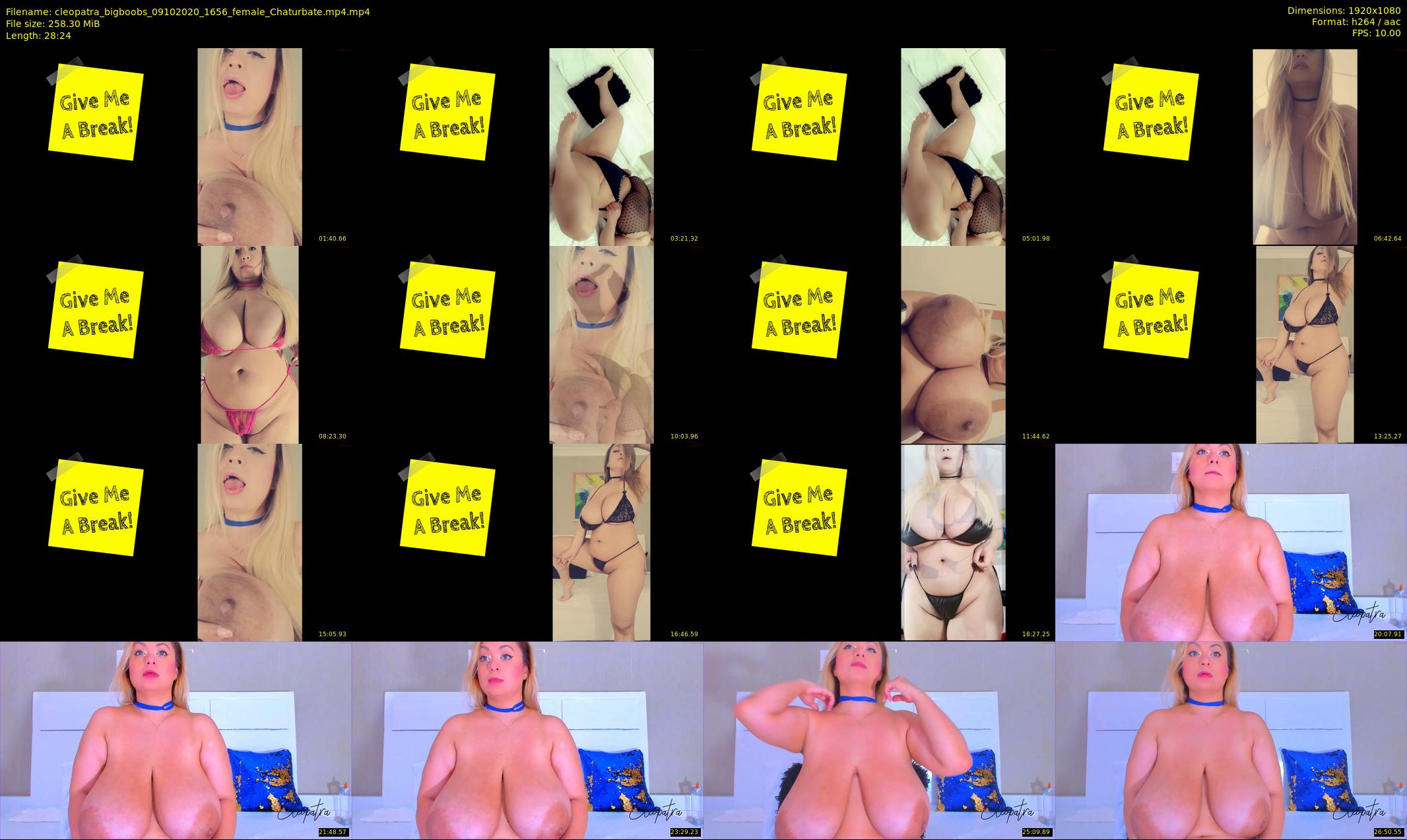 cleopatra_bigboobs — 29 minute Chaturbate female cam show recording, 1080p, Oct 9, 2020
