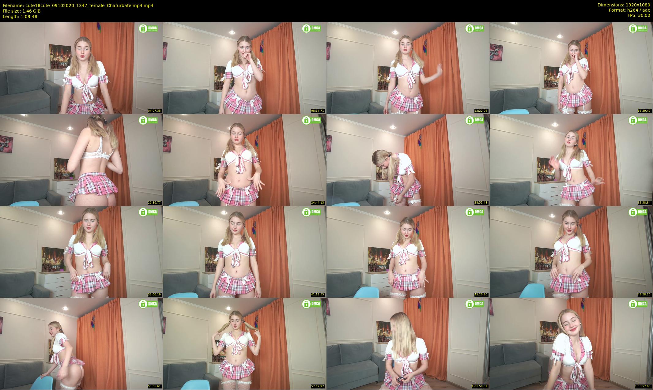 cute18cute — 70 minute Chaturbate female cam show recording, 1080p, Oct 9, 2020