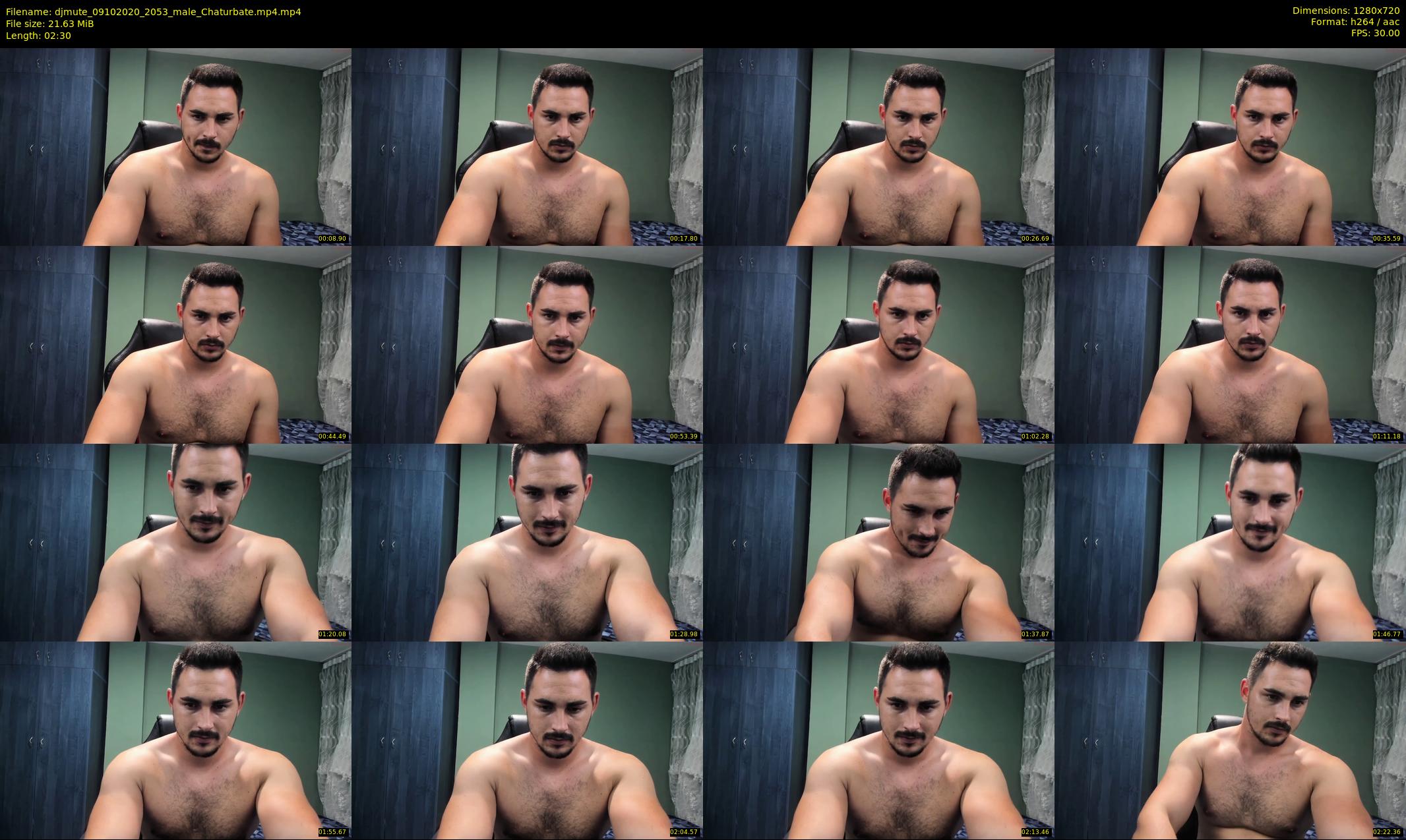 djmute — 3 minute Chaturbate male cam show recording, 720p, Oct 9, 2020