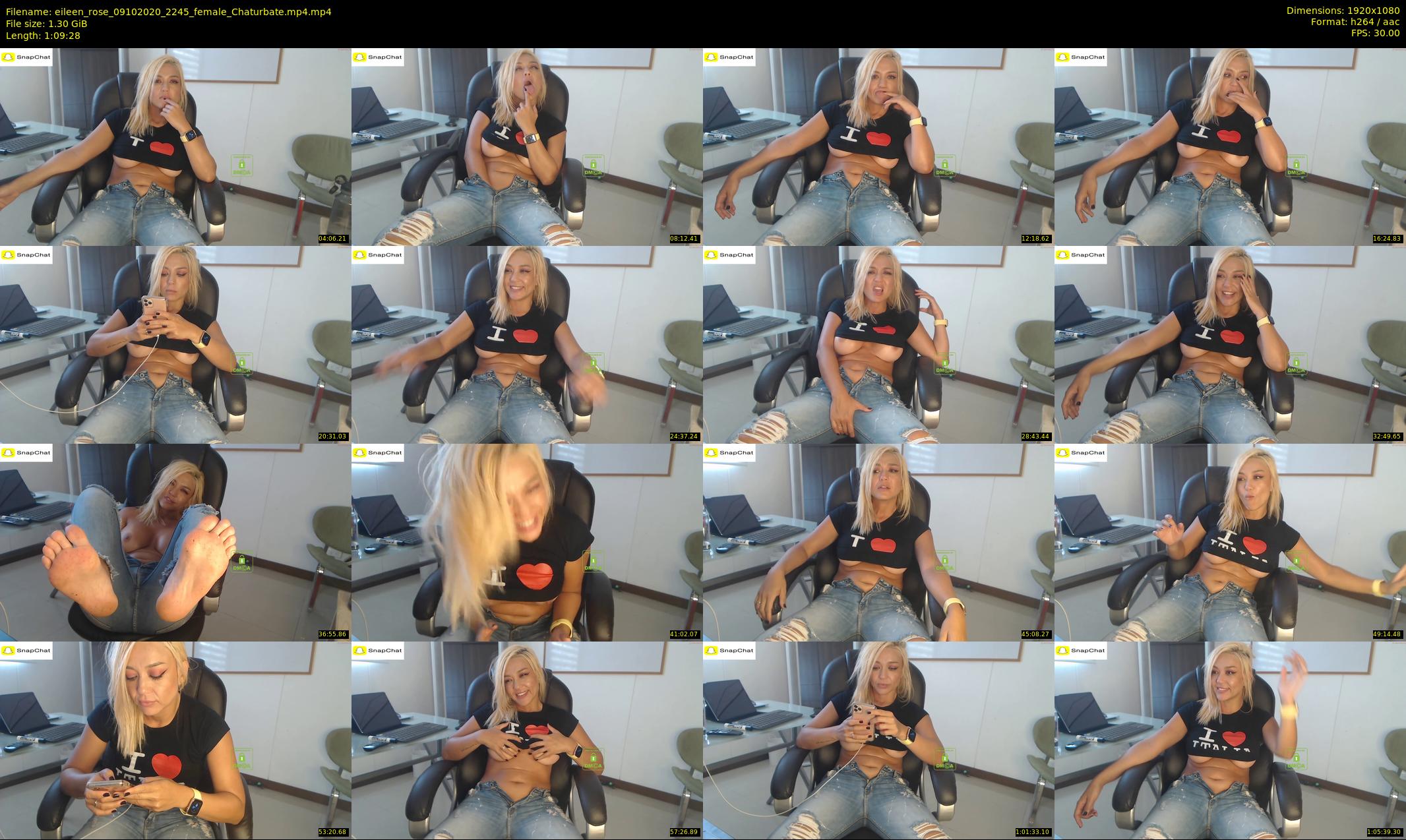eileen_rose — 70 minute Chaturbate female cam show recording, 1080p, Oct 9, 2020
