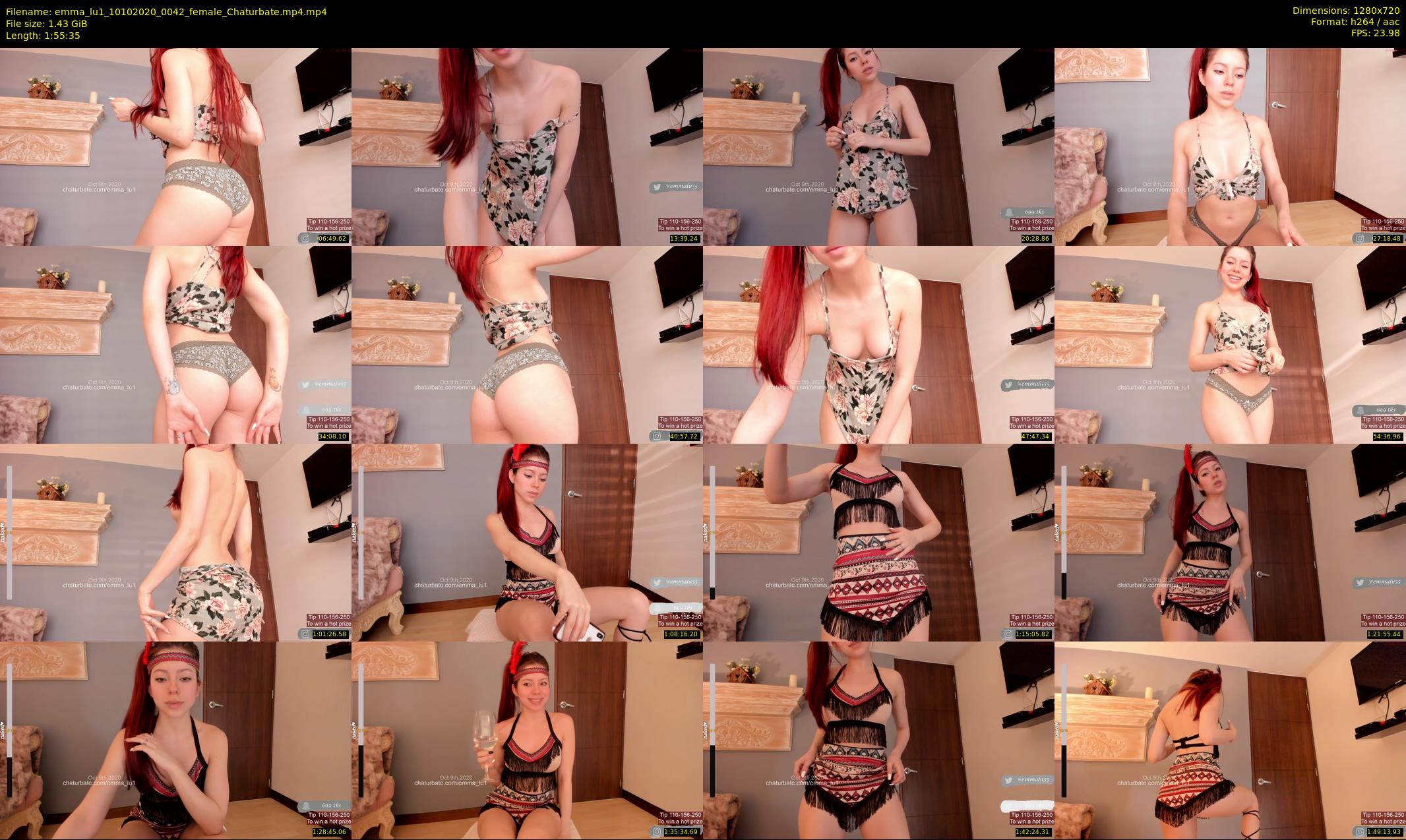 emma_lu1 — 116 minute Chaturbate female cam show recording, 720p, Oct 10, 2020