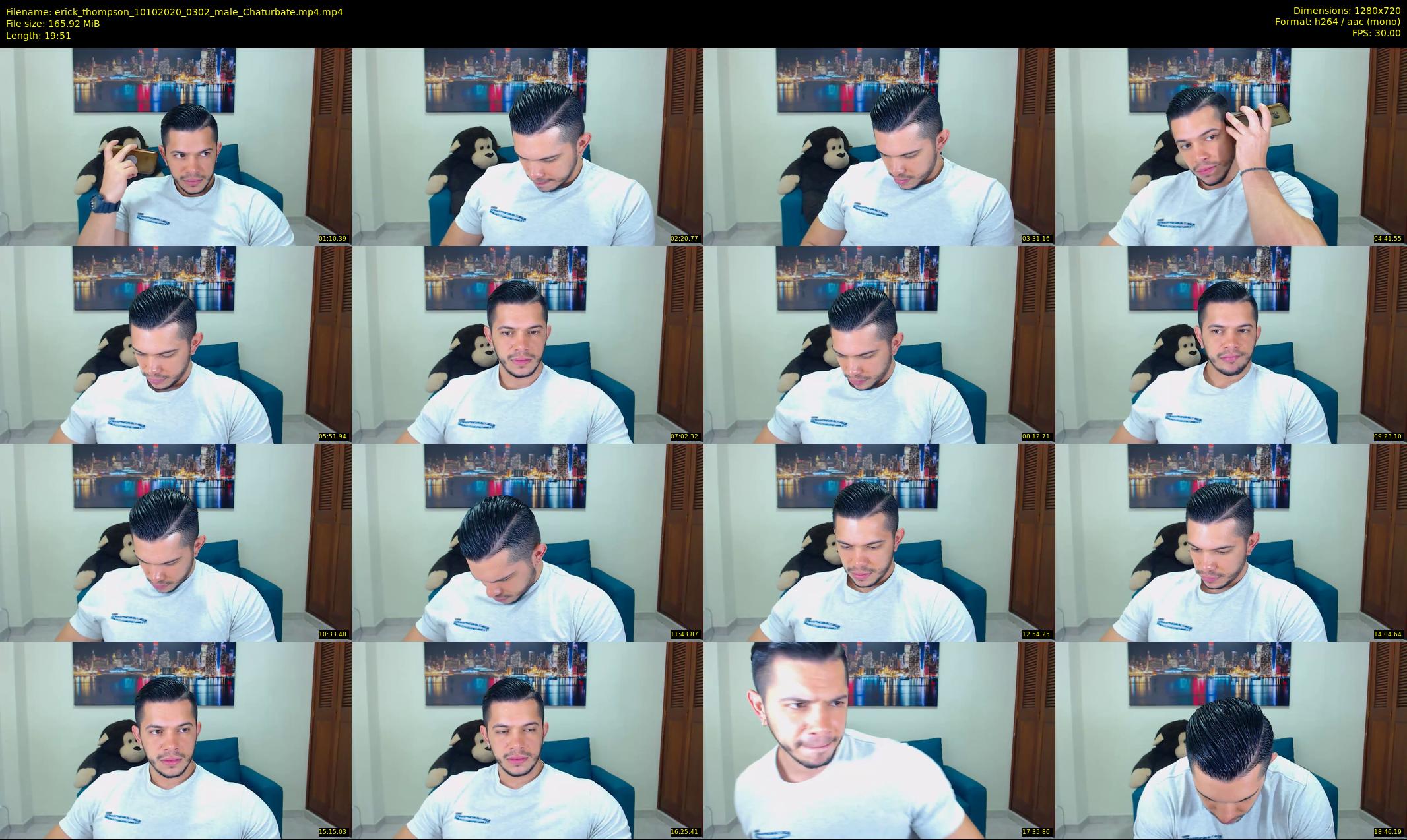 erick_thompson — 20 minute Chaturbate male cam show recording, 720p, Oct 10, 2020