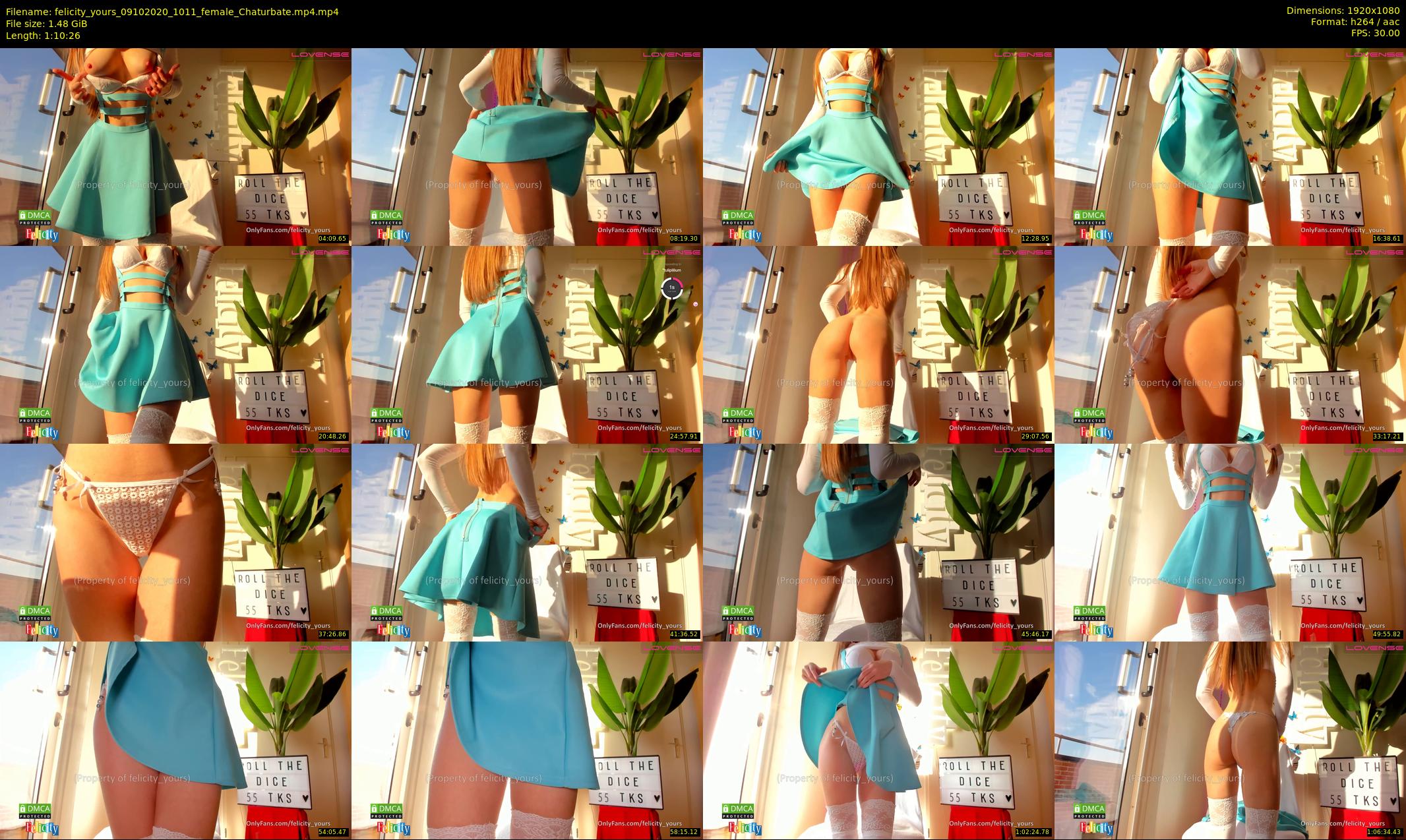 felicity_yours — 71 minute Chaturbate female cam show recording, 1080p, Oct 9, 2020