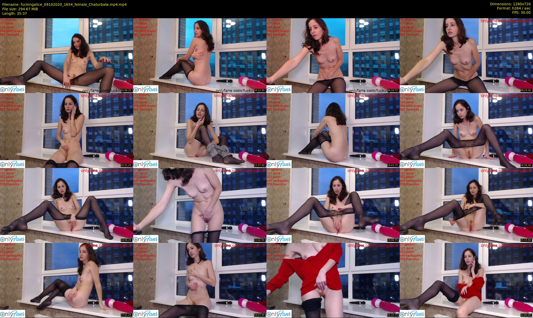 fuckingalice — 36 minute Chaturbate female cam show recording, 720p, Oct 9, 2020