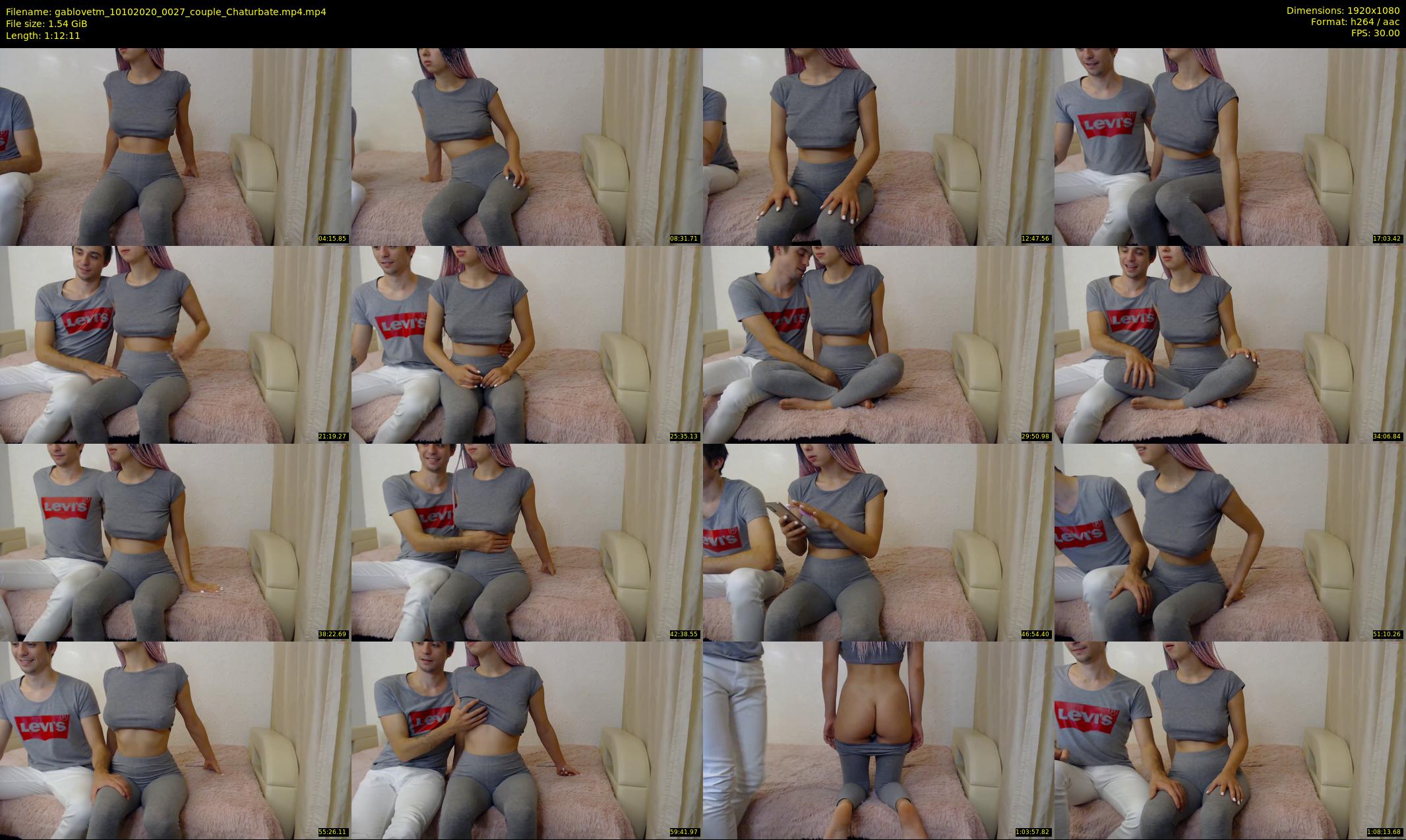 gablovetm — 73 minute Chaturbate couple cam show recording, 1080p, Oct 10, 2020