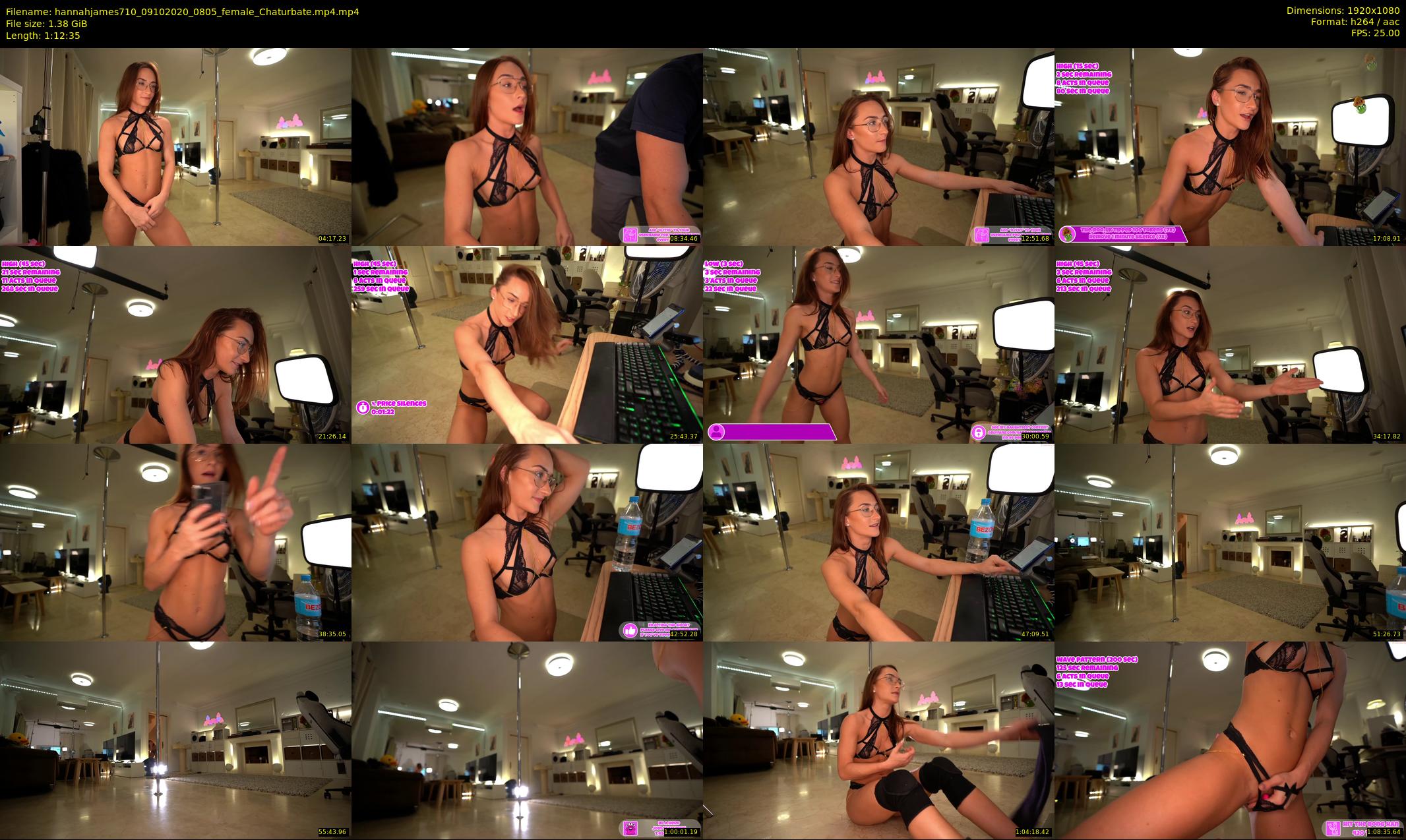 hannahjames710 — 73 minute Chaturbate female cam show recording, 1080p, Oct 9, 2020