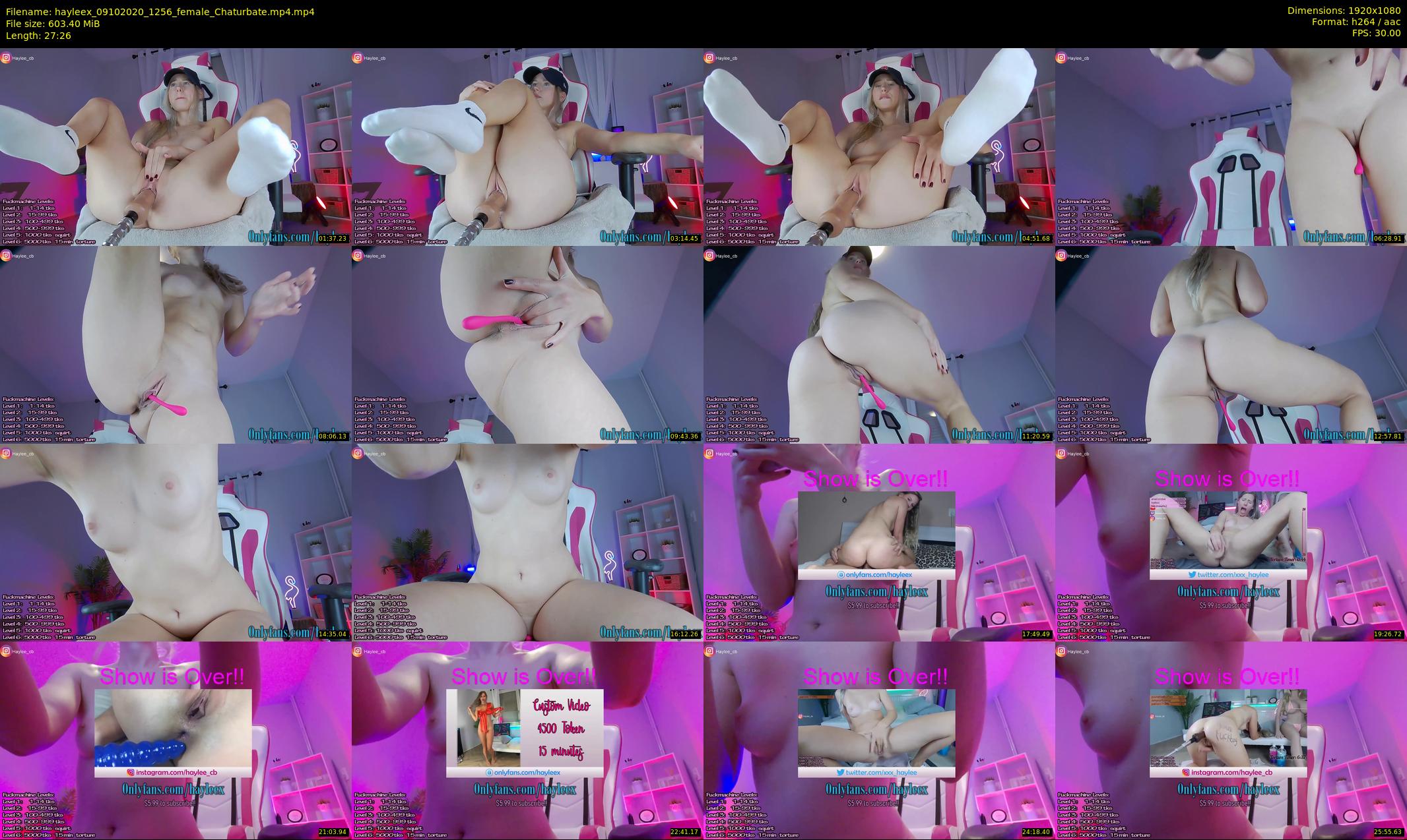 hayleex — 28 minute Chaturbate female cam show recording, 1080p, Oct 9, 2020